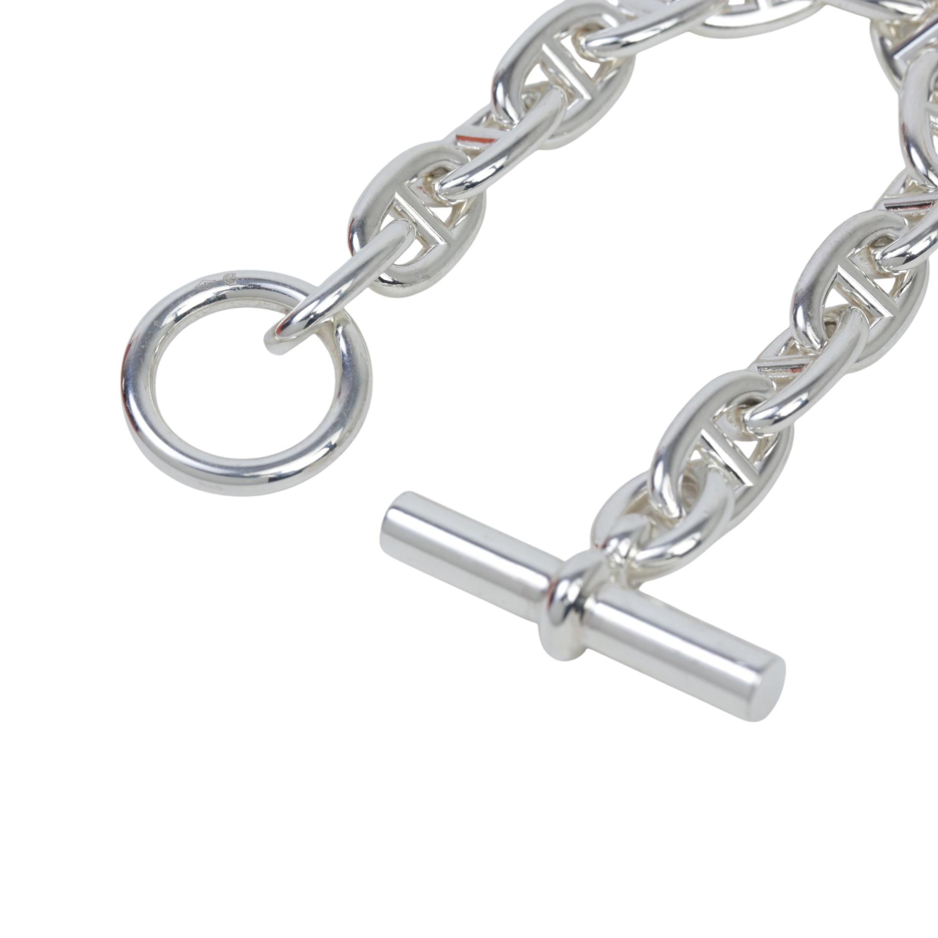 Very Good ( Rank A) HERMÈS Bracelet Chaine d'ancre  MM Silver Silver 925 - 3