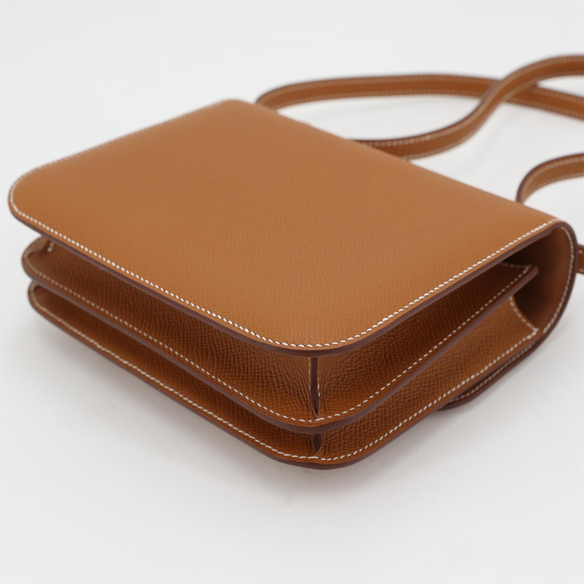 Brand New ( Rank N ) HERMÈS Constance Mini Gold (37) Epsom Rose Gold hardware W (2024) - 7