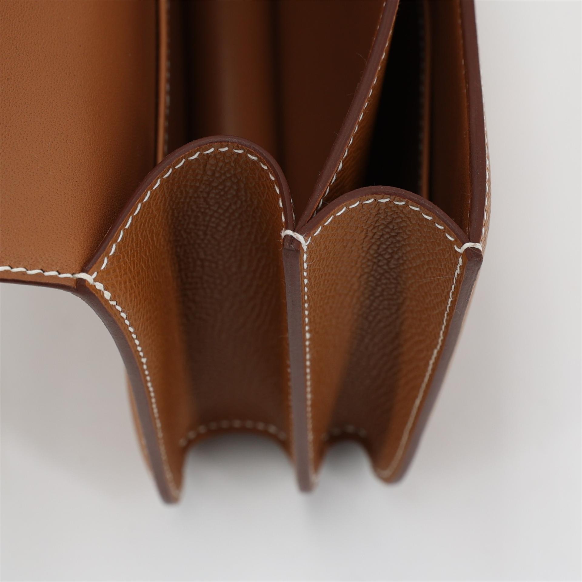 Brand New ( Rank N ) HERMÈS Constance Mini Gold (37) Epsom Rose Gold hardware W (2024) - 15