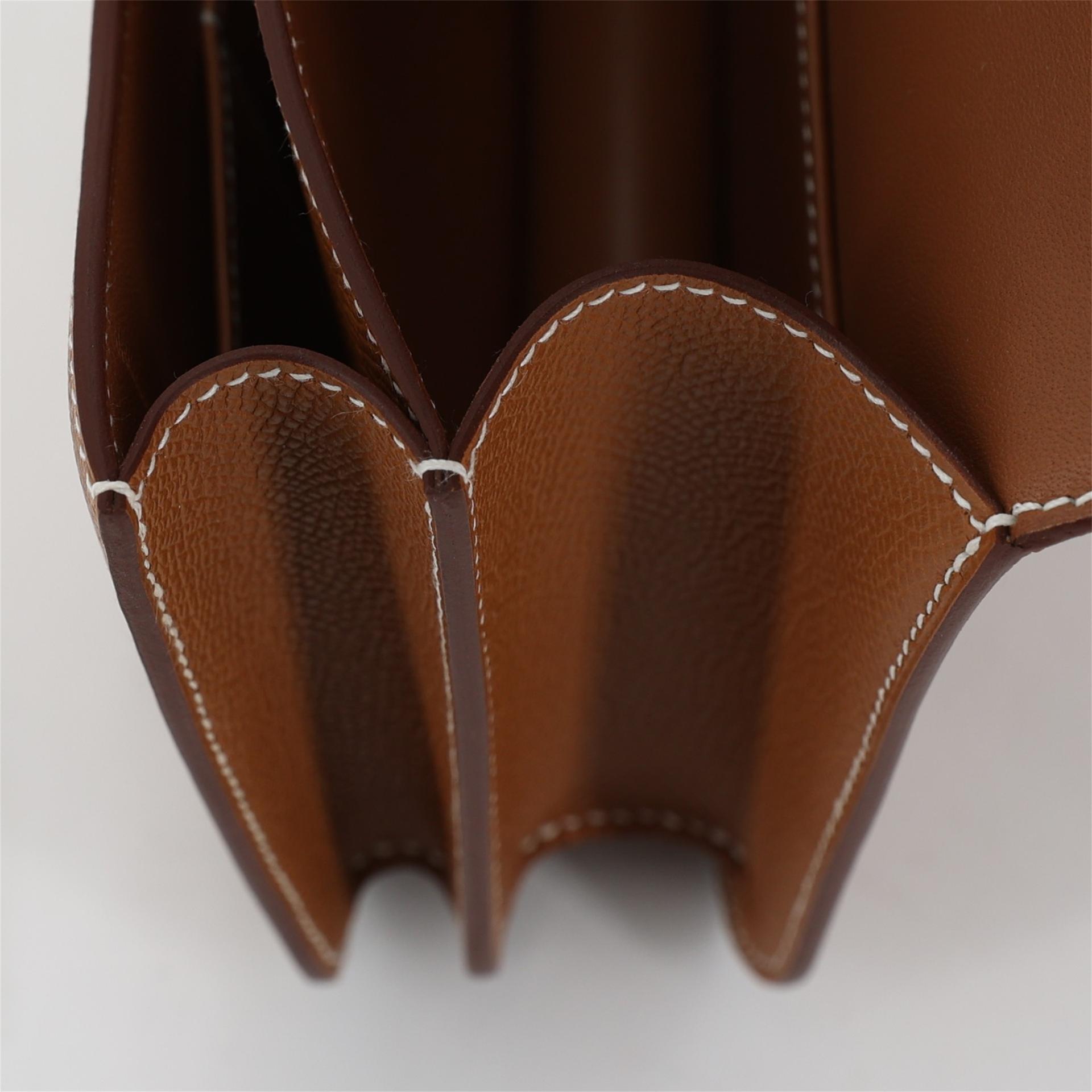 Brand New ( Rank N ) HERMÈS Constance Mini Gold (37) Epsom Rose Gold hardware W (2024) - 16