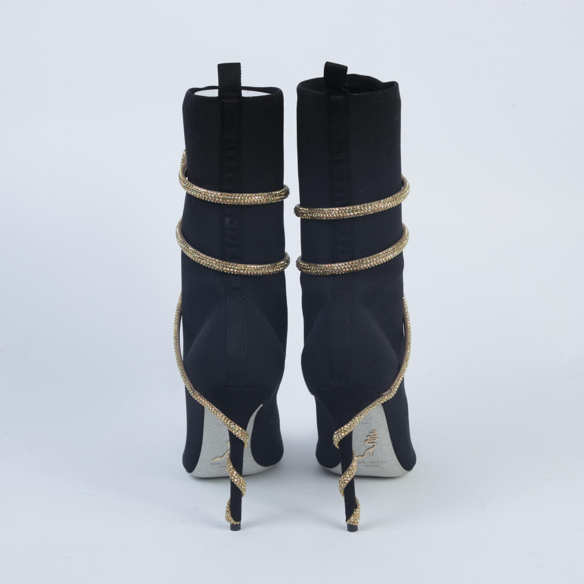 Unused ( Rank NS )RENE CAOVILLA Jeweled Margot Black - 3