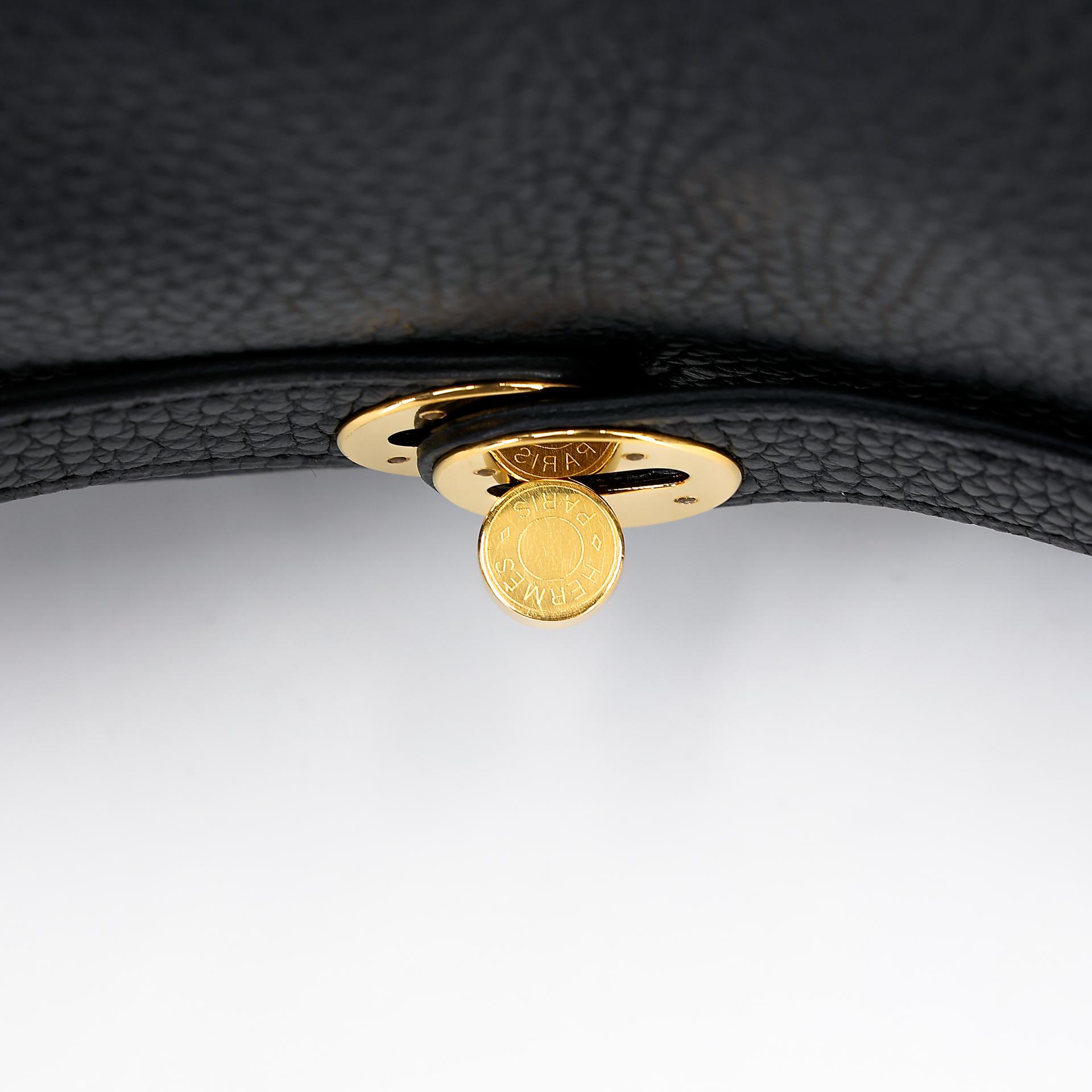 A美品 HERMÈS 愛馬仕 Lindy 26 89 黑色 Noir Clemence小牛皮 金扣 X刻 2016年 - 9
