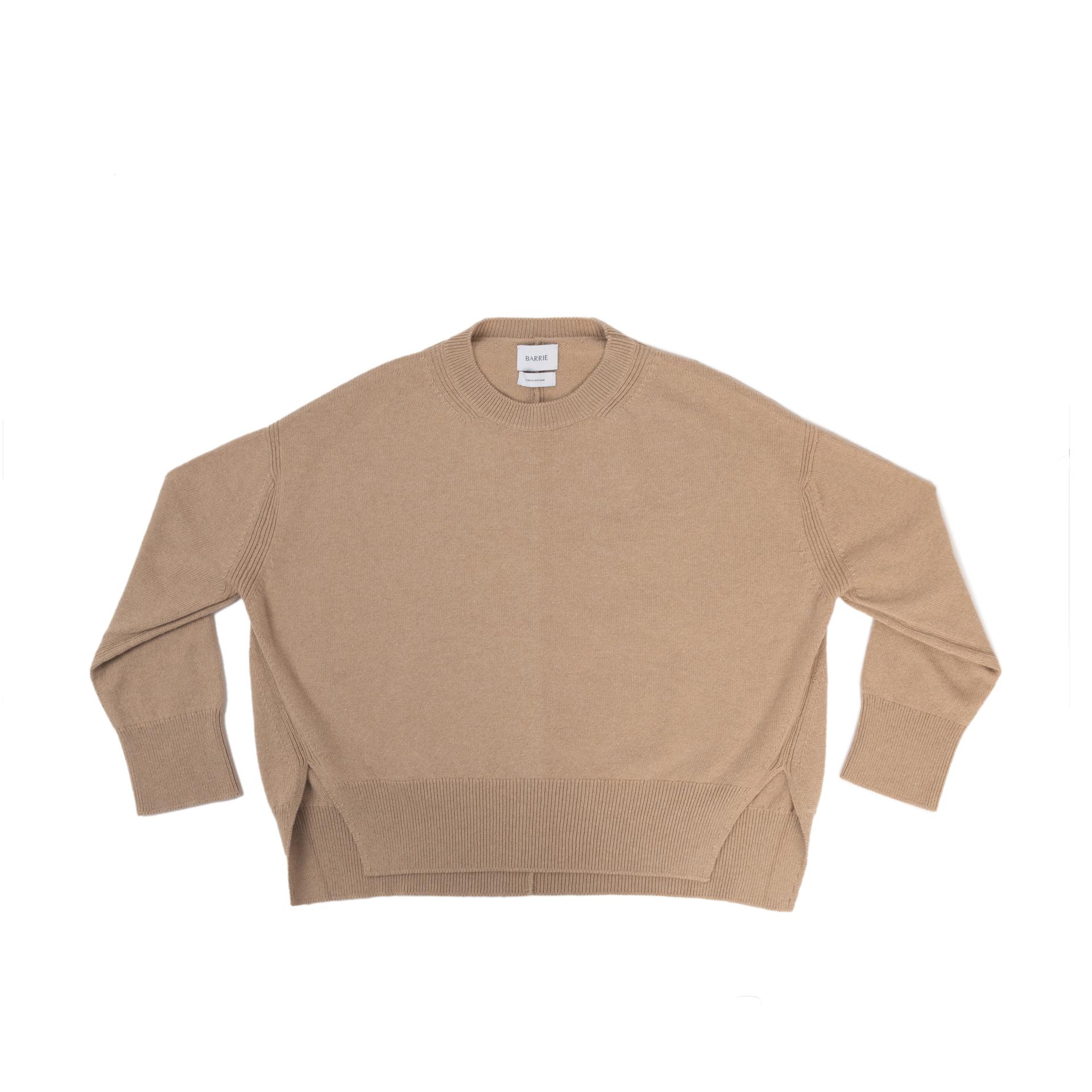 BARRIE Iconic oversized cashmere jumper Beige