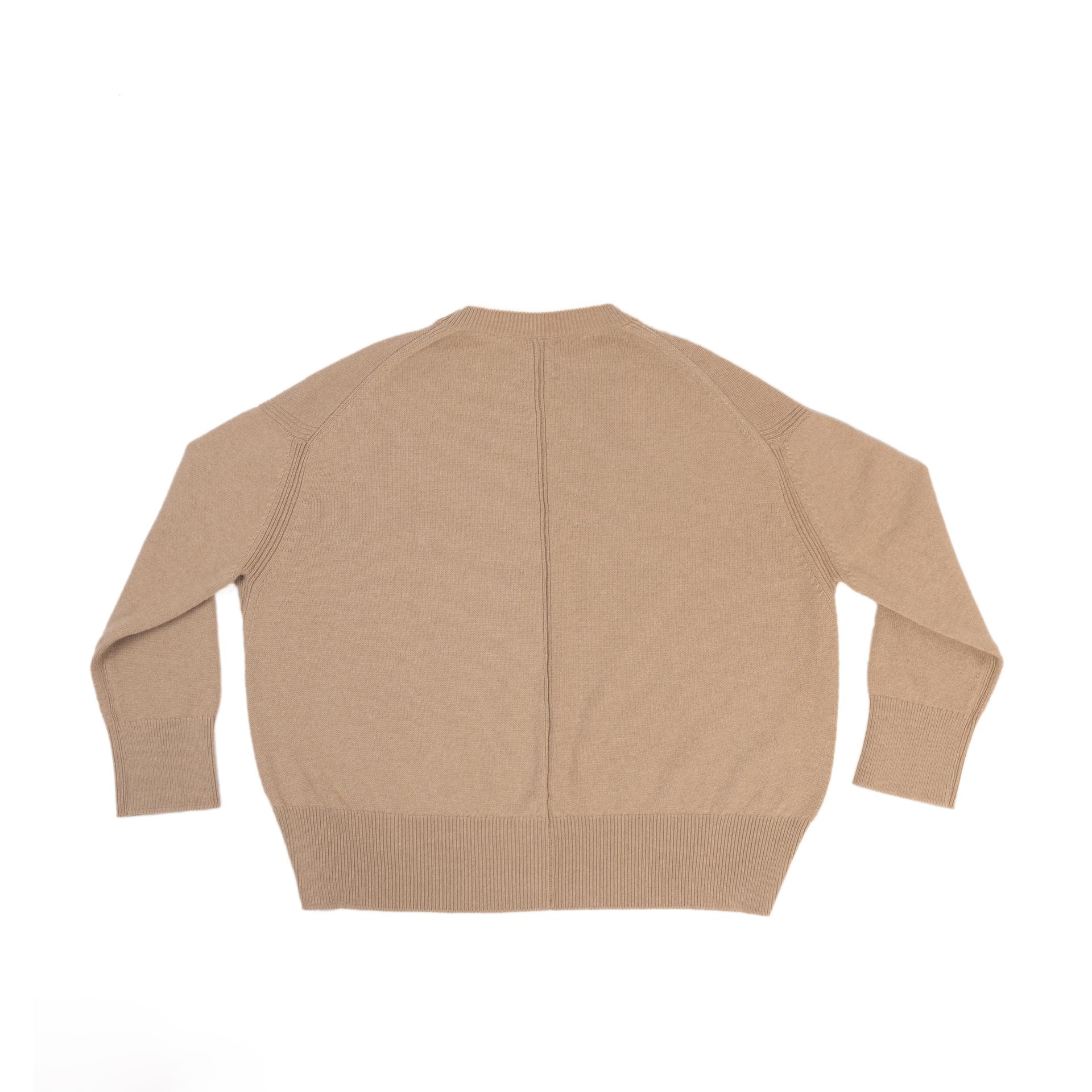 BARRIE Iconic oversized cashmere jumper Beige