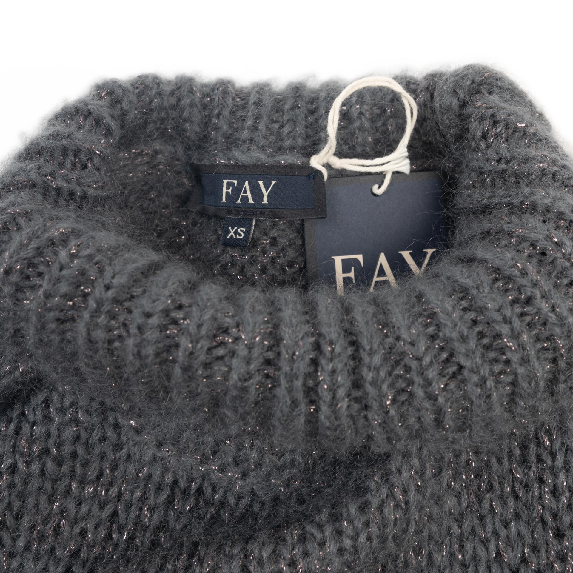 Unused ( Rank NS )FAY turtleneck sweater Gray - 3