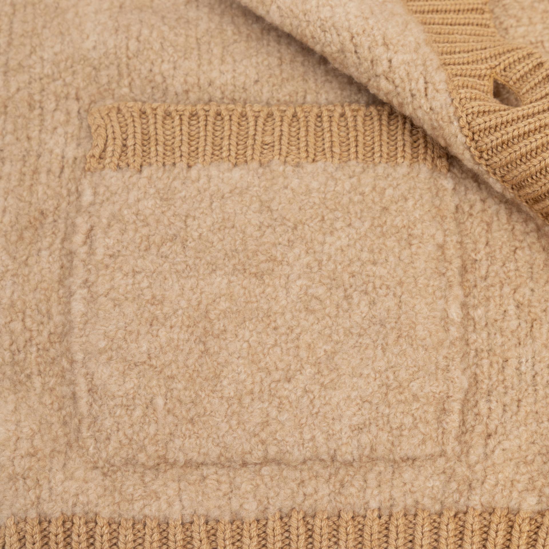 Unused ( Rank NS )FAY Bouclé Cardigan Beige - 3