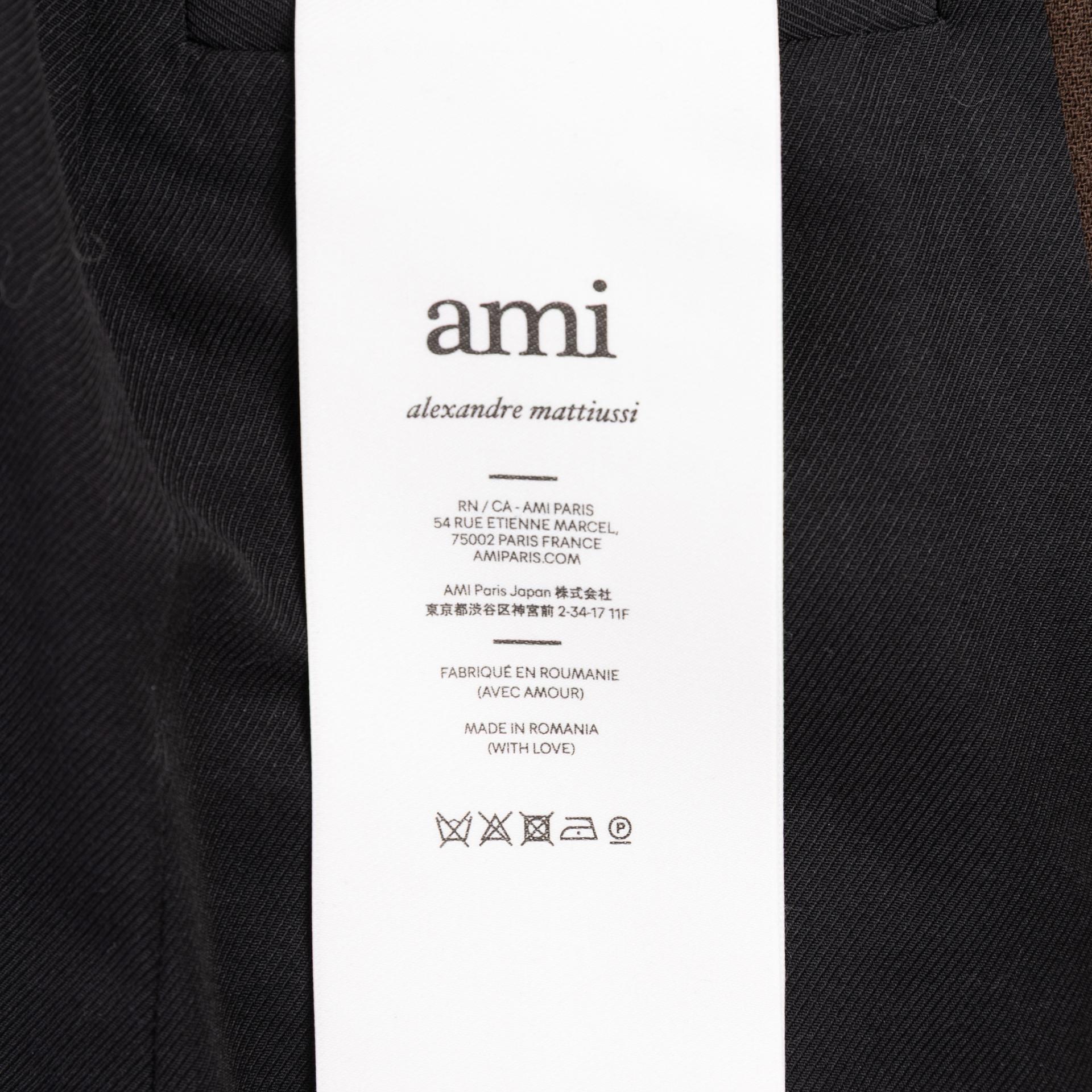 Unused ( Rank NS )AMI PARIS Fitted Buttoned Jacket Brown - 6