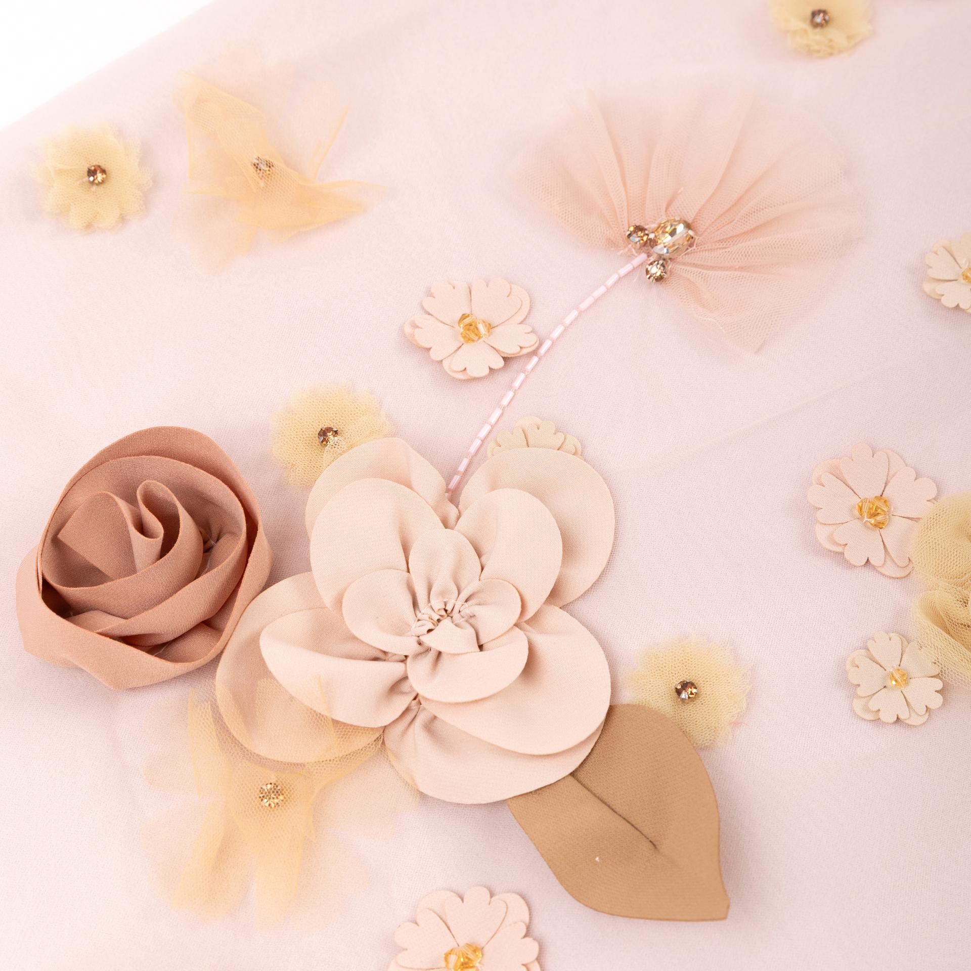 Unused ( Rank NS )VIKTOR & ROLF Floral Embroidery Midi Dress Pink - 6