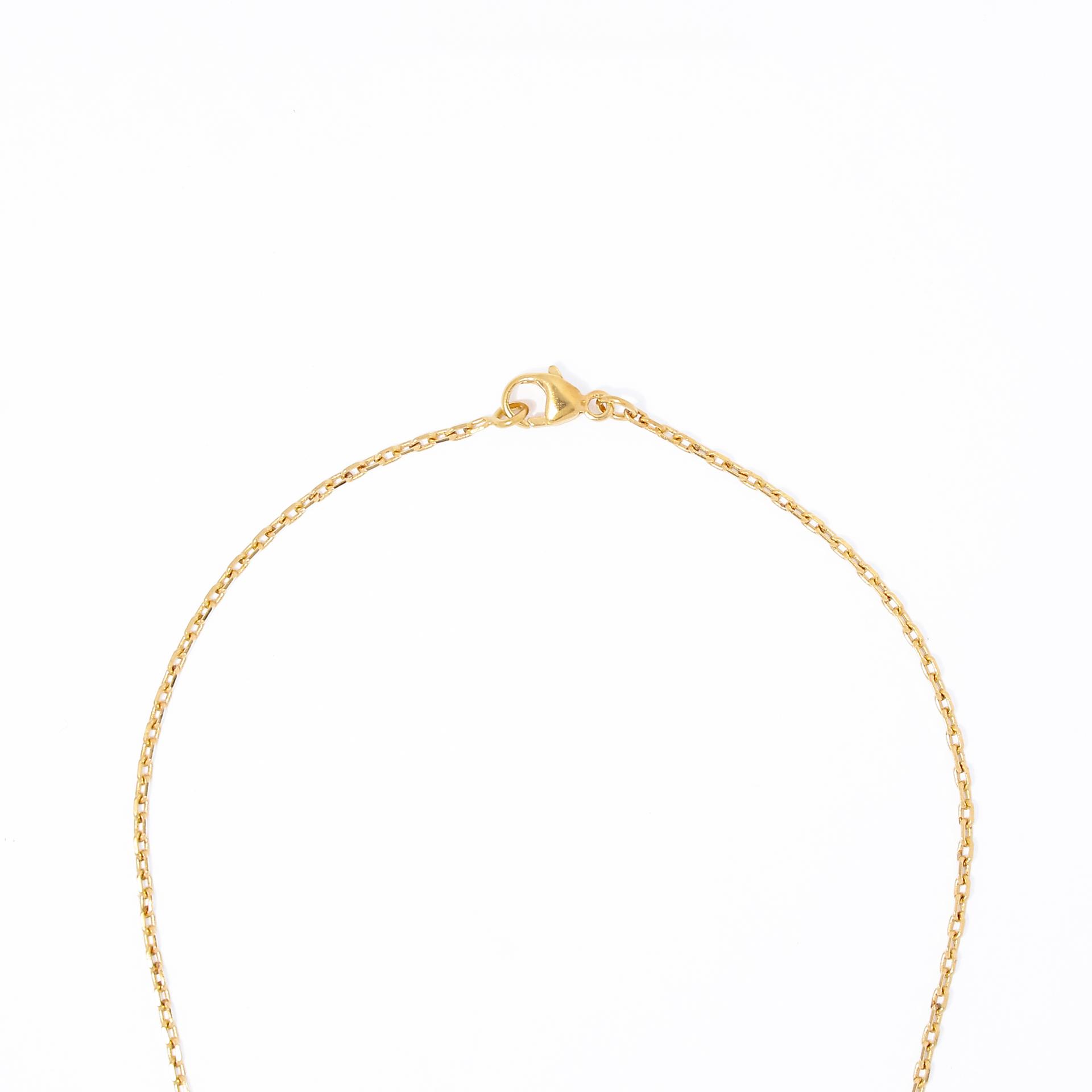 Brand New ( Rank N )  HERMÈS  Mini Pop H pendant New Bleu Jean (D2) Steel Gold hardware - 3