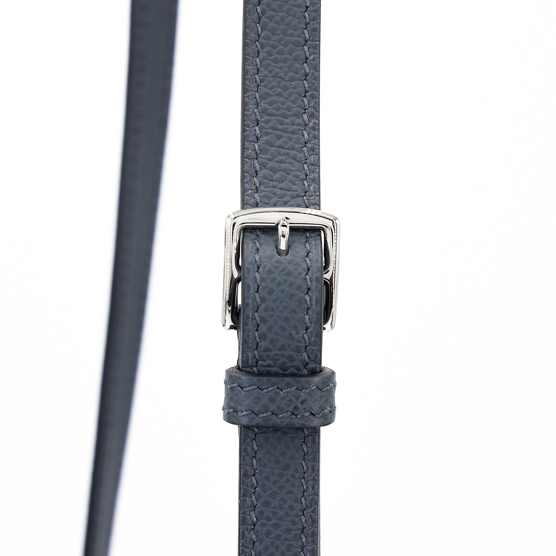 Excellent ( Rank SA )  HERMÈS  Hermesnap Wallet Gris misty (H0) Epsom Palladium hardware W (2024) - 4