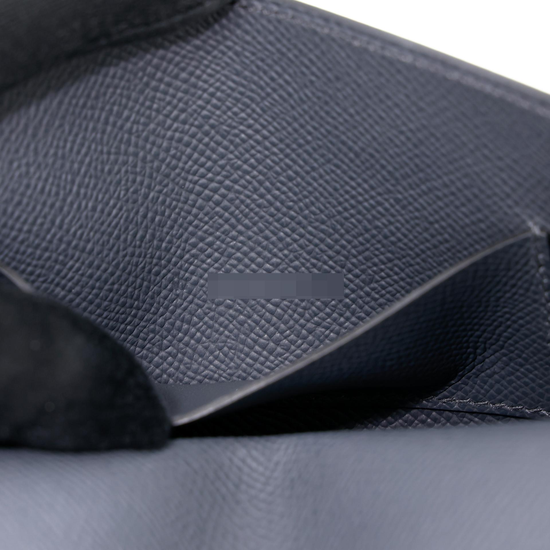 Excellent ( Rank SA )  HERMÈS  Hermesnap Wallet Gris misty (H0) Epsom Palladium hardware W (2024) - 13