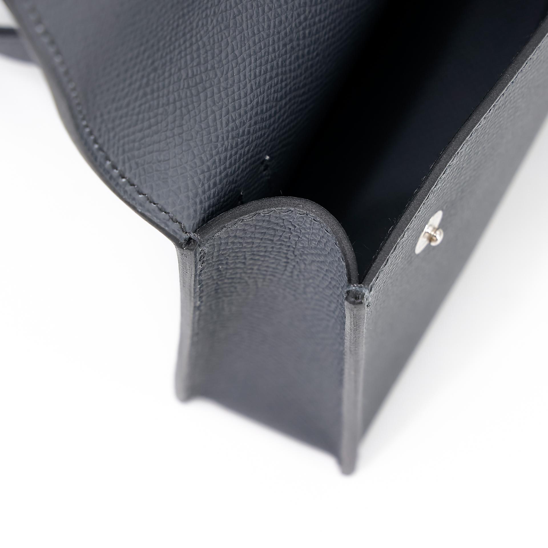 Excellent ( Rank SA )  HERMÈS  Hermesnap Wallet Gris misty (H0) Epsom Palladium hardware W (2024) - 15