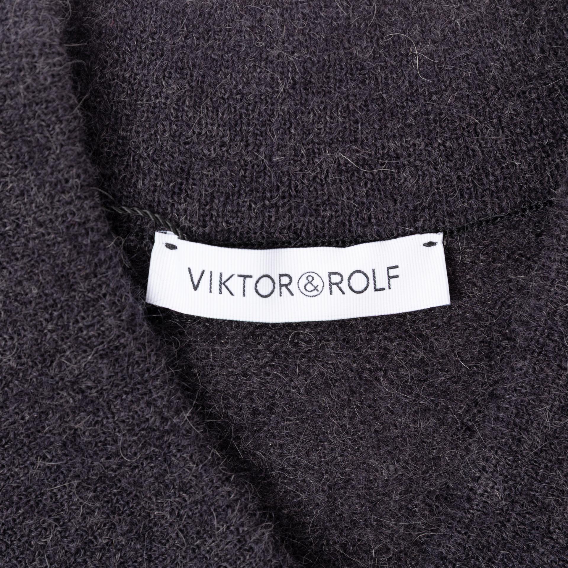 Unused ( Rank NS )VIKTOR & ROLF Graceful Haute Fantaisie Sweater Charcoal - 7