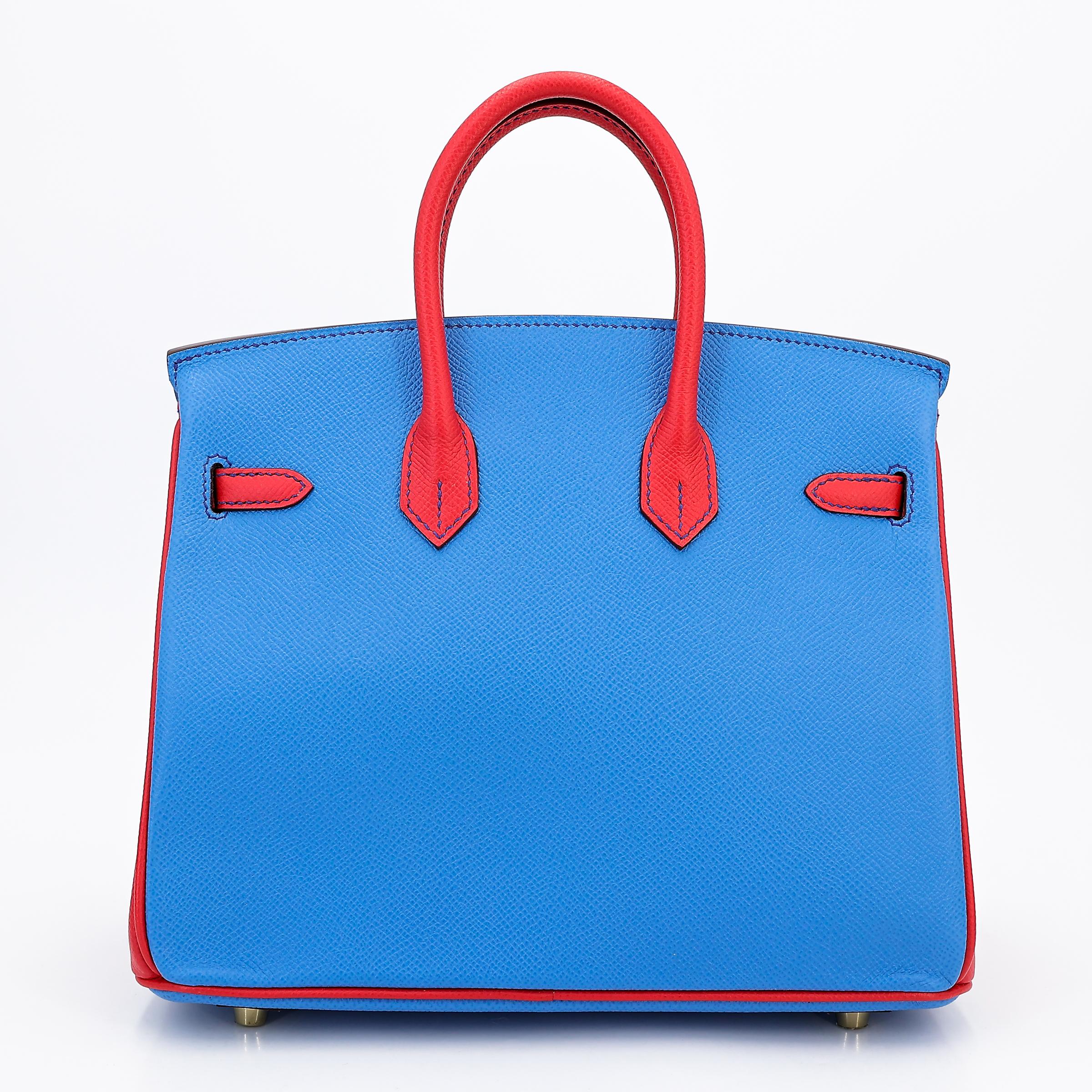 Birkin 25 HSS Bleu Paradis (2T) Bougainvillea (A5)