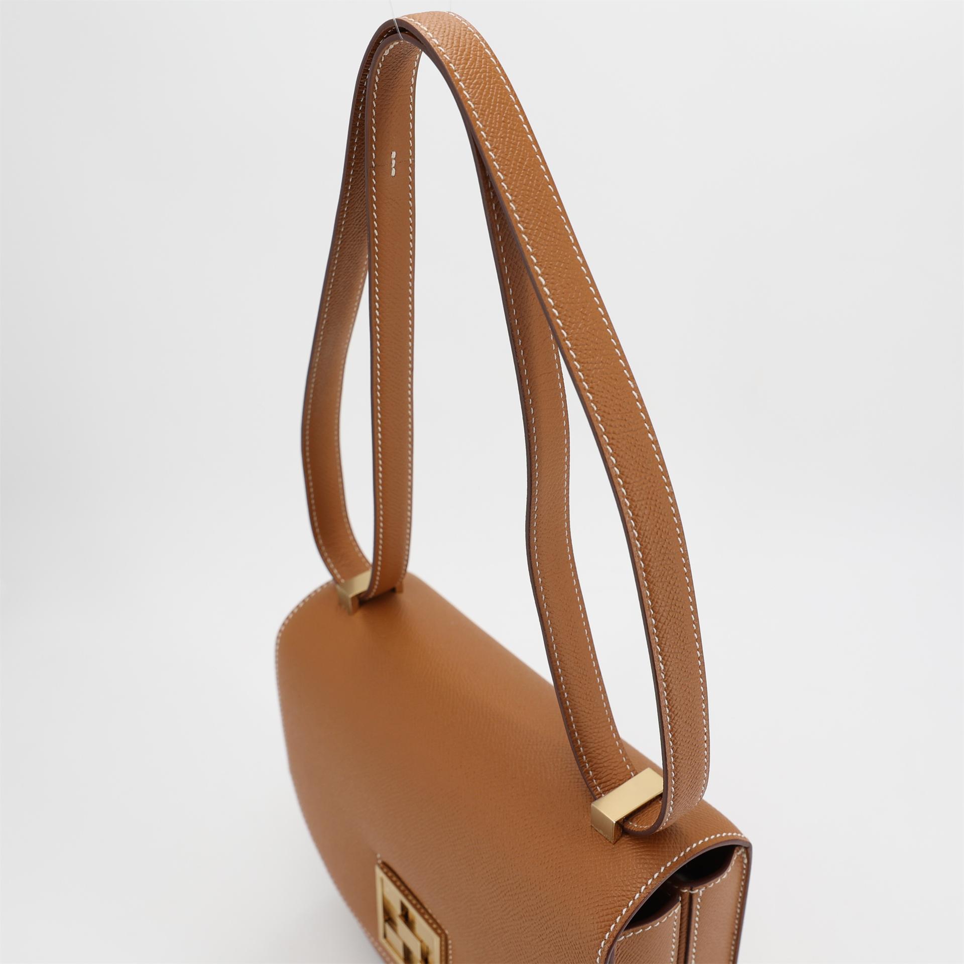 Unused ( Rank NS ) HERMÈS Mosaique Mini Gold (37) Epsom Gold hardware C (2018) - 3