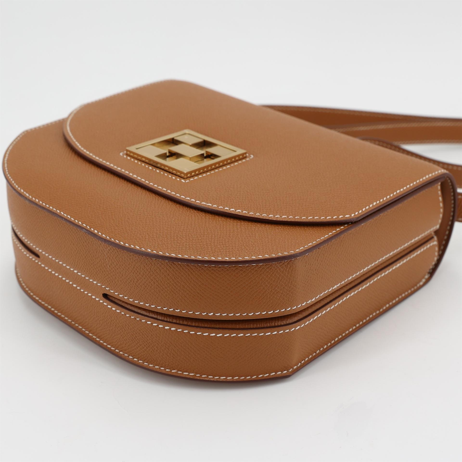 Unused ( Rank NS ) HERMÈS Mosaique Mini Gold (37) Epsom Gold hardware C (2018) - 5