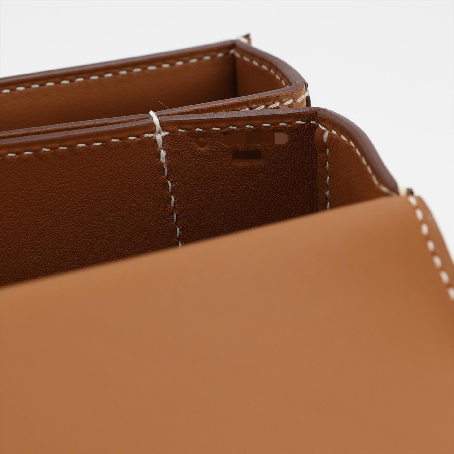 Unused ( Rank NS ) HERMÈS Mosaique Mini Gold (37) Epsom Gold hardware C (2018) - 13