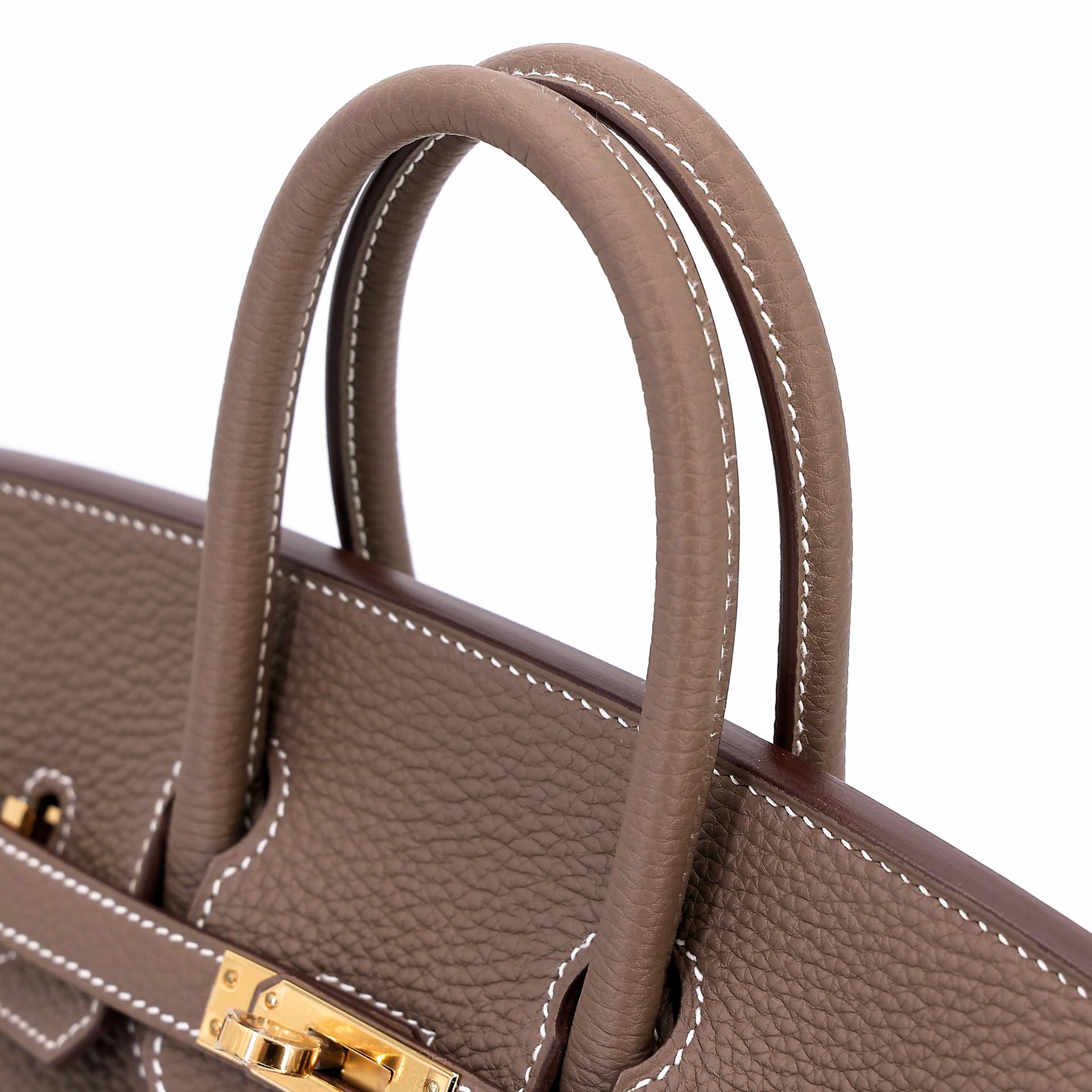 ランク N 新品  HERMÈS エルメス  バーキン25 エトゥープ (18) トゴ ゴールド金具 W刻印 - 3