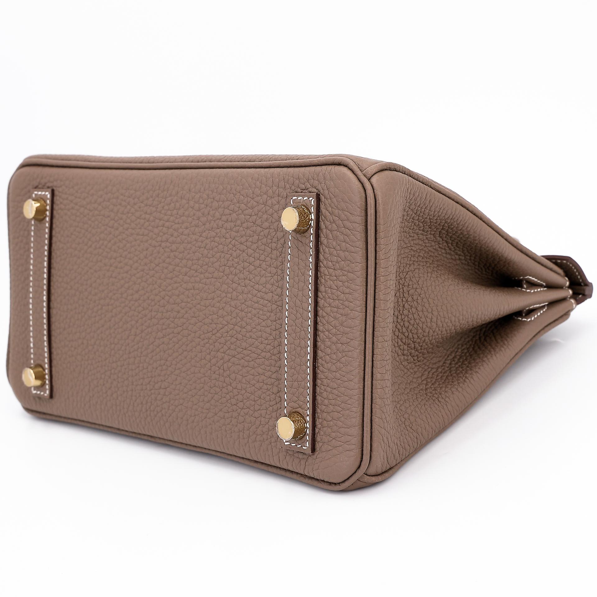 ランク N 新品  HERMÈS エルメス  バーキン25 エトゥープ (18) トゴ ゴールド金具 W刻印 - 4