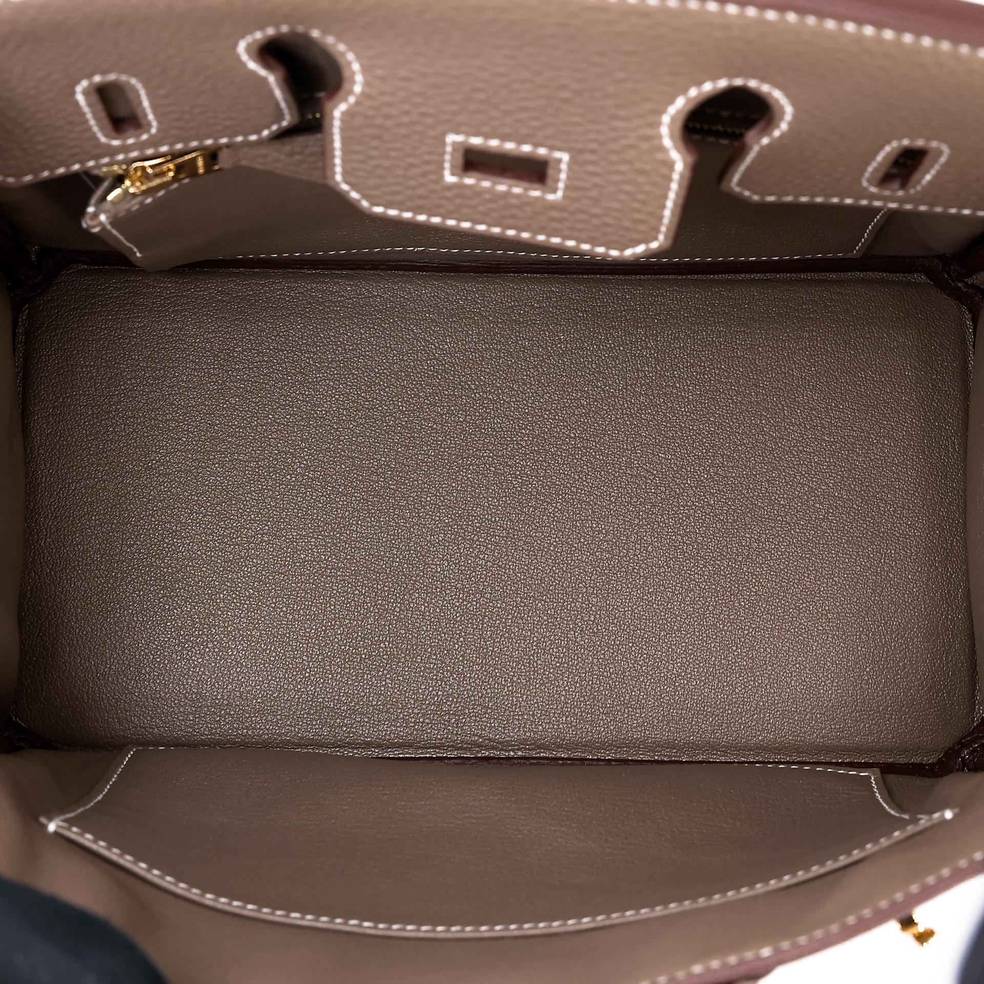 ランク N 新品  HERMÈS エルメス  バーキン25 エトゥープ (18) トゴ ゴールド金具 W刻印 - 15