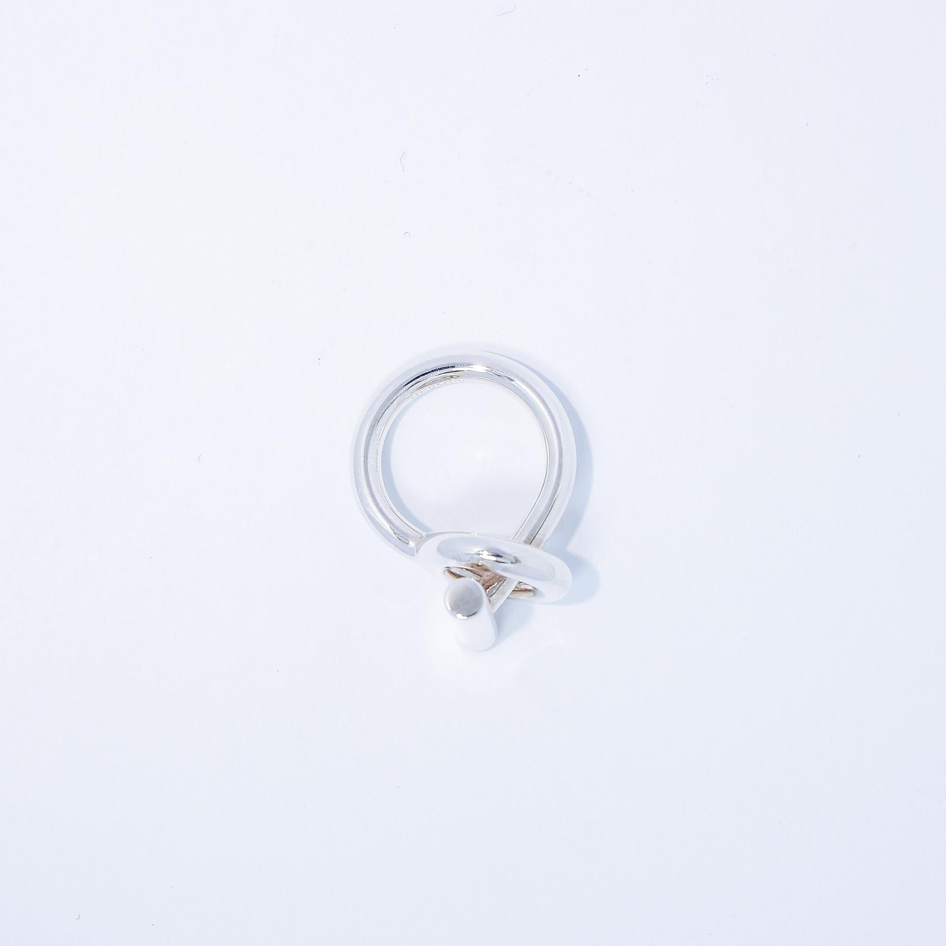 Brand New ( Rank N ) HERMÈS Croisette ring Silver Silver 925  Unidentified - 2