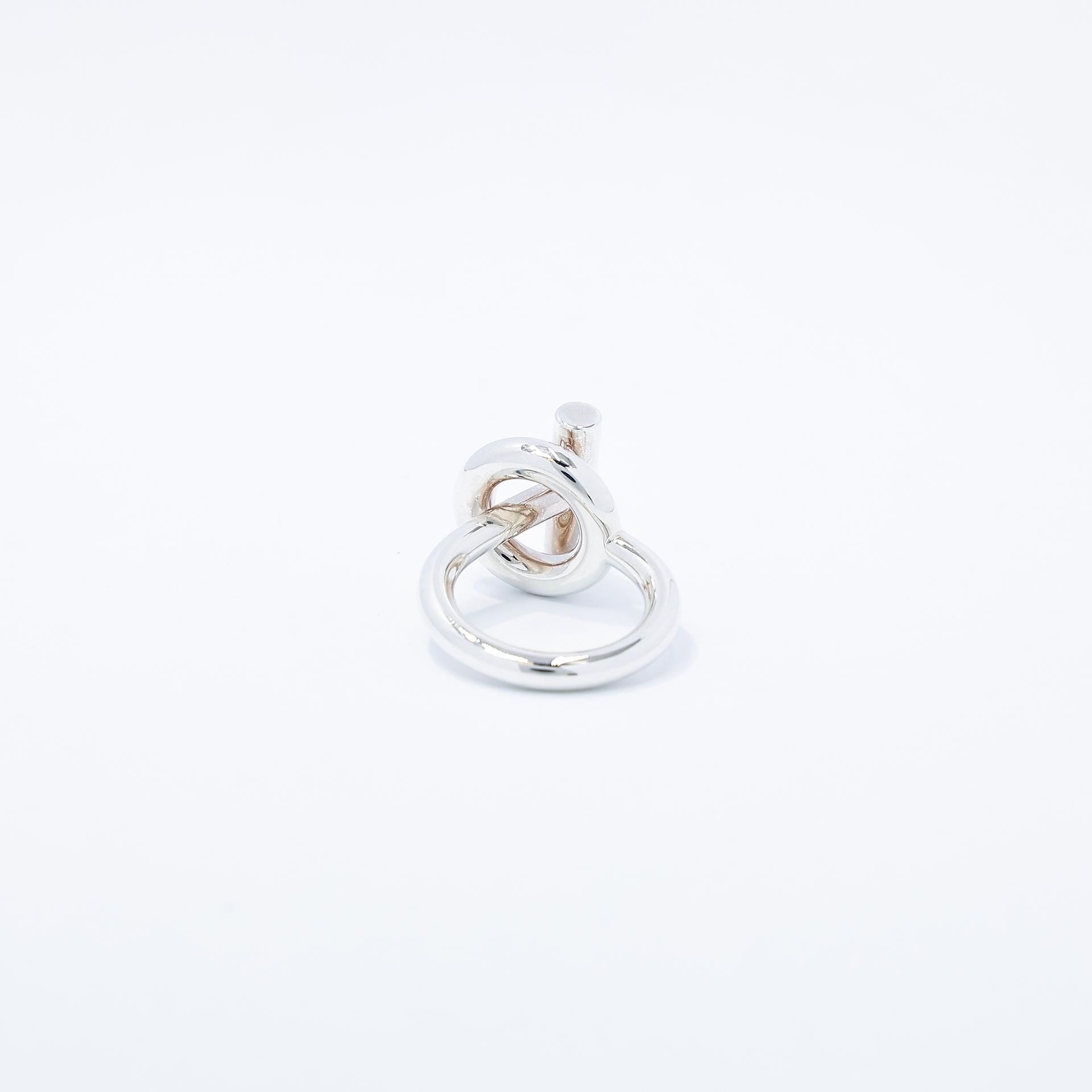 Brand New ( Rank N ) HERMÈS Croisette ring Silver Silver 925  Unidentified - 4