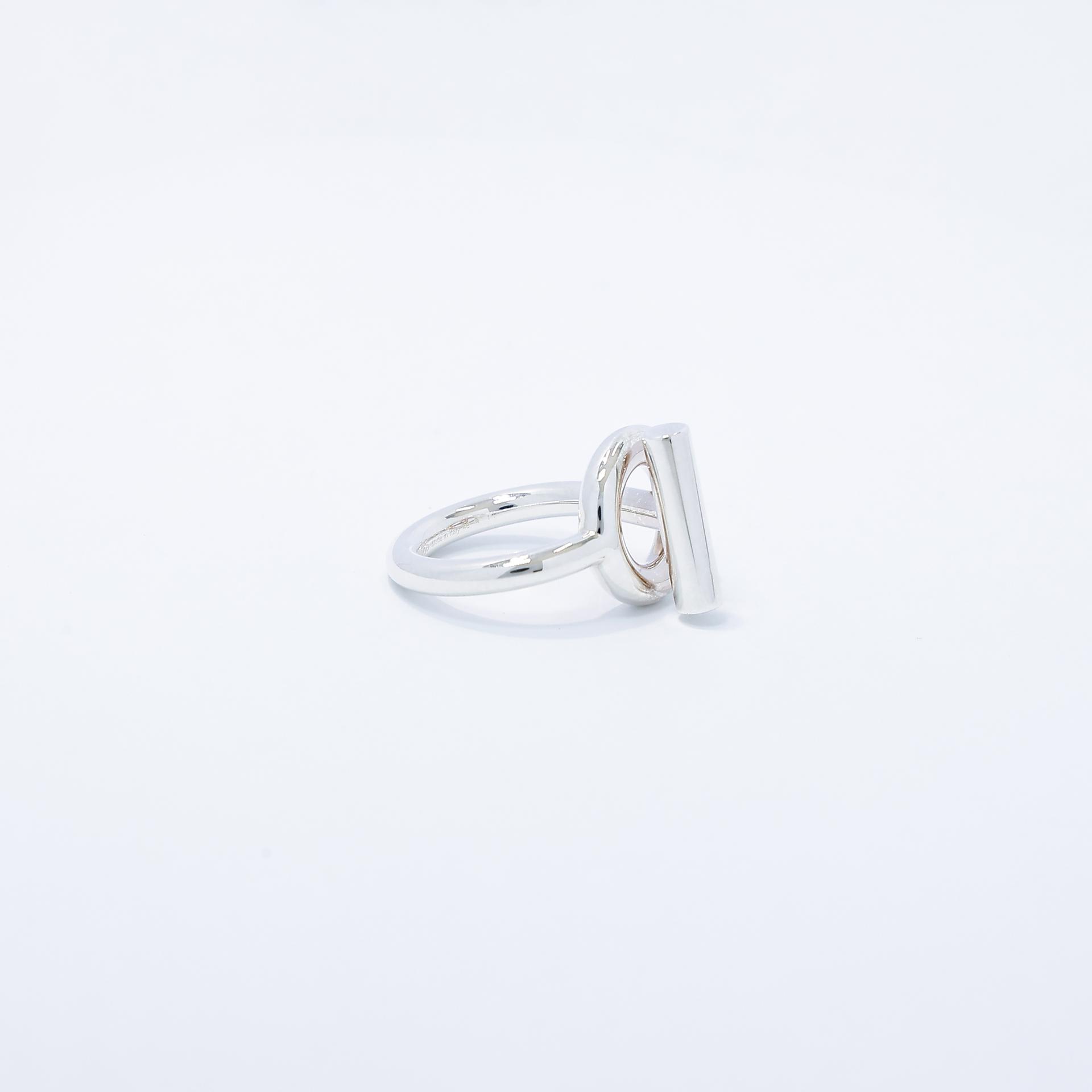 Brand New ( Rank N ) HERMÈS Croisette ring Silver Silver 925  Unidentified - 5
