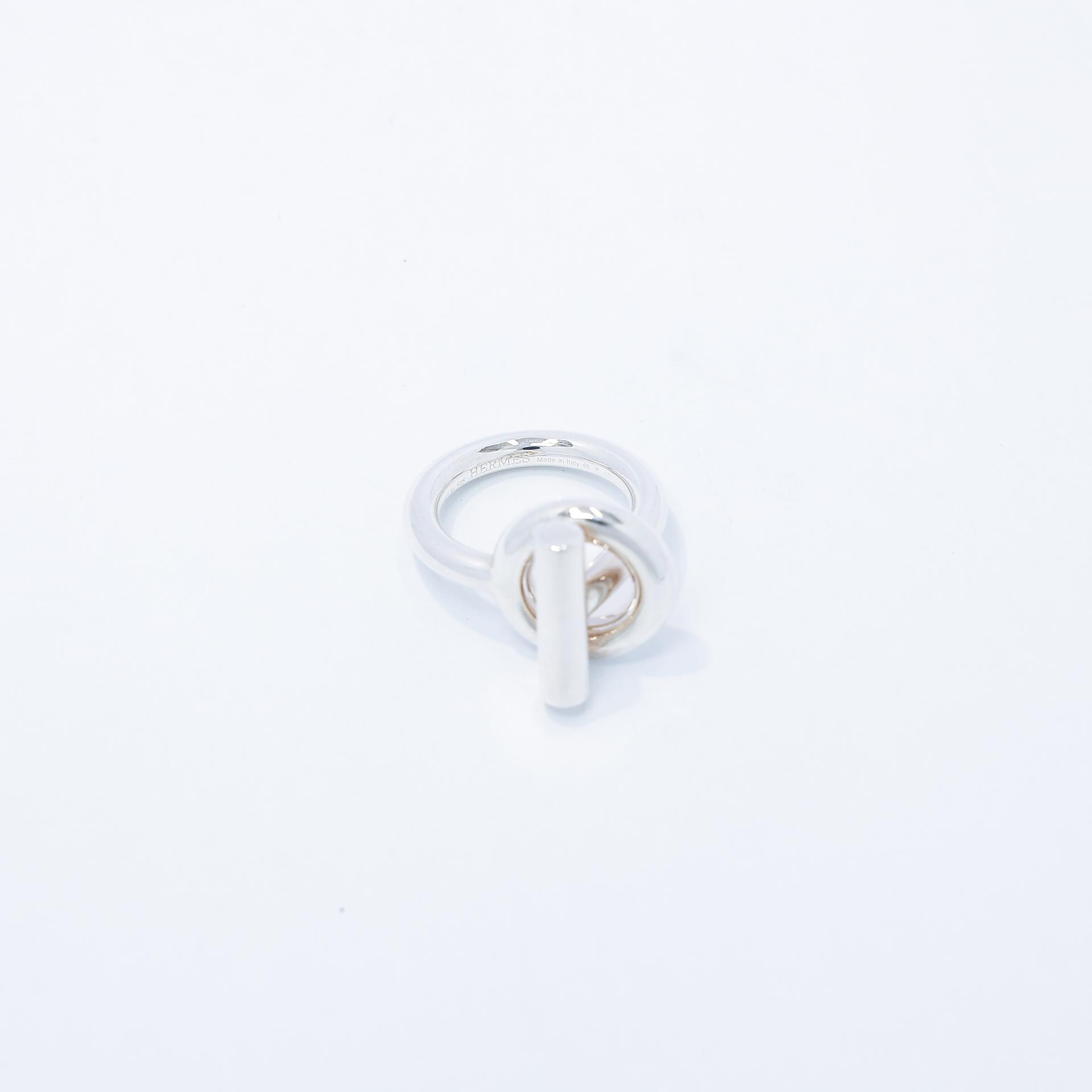 Brand New ( Rank N ) HERMÈS Croisette ring Silver Silver 925  Unidentified - 6