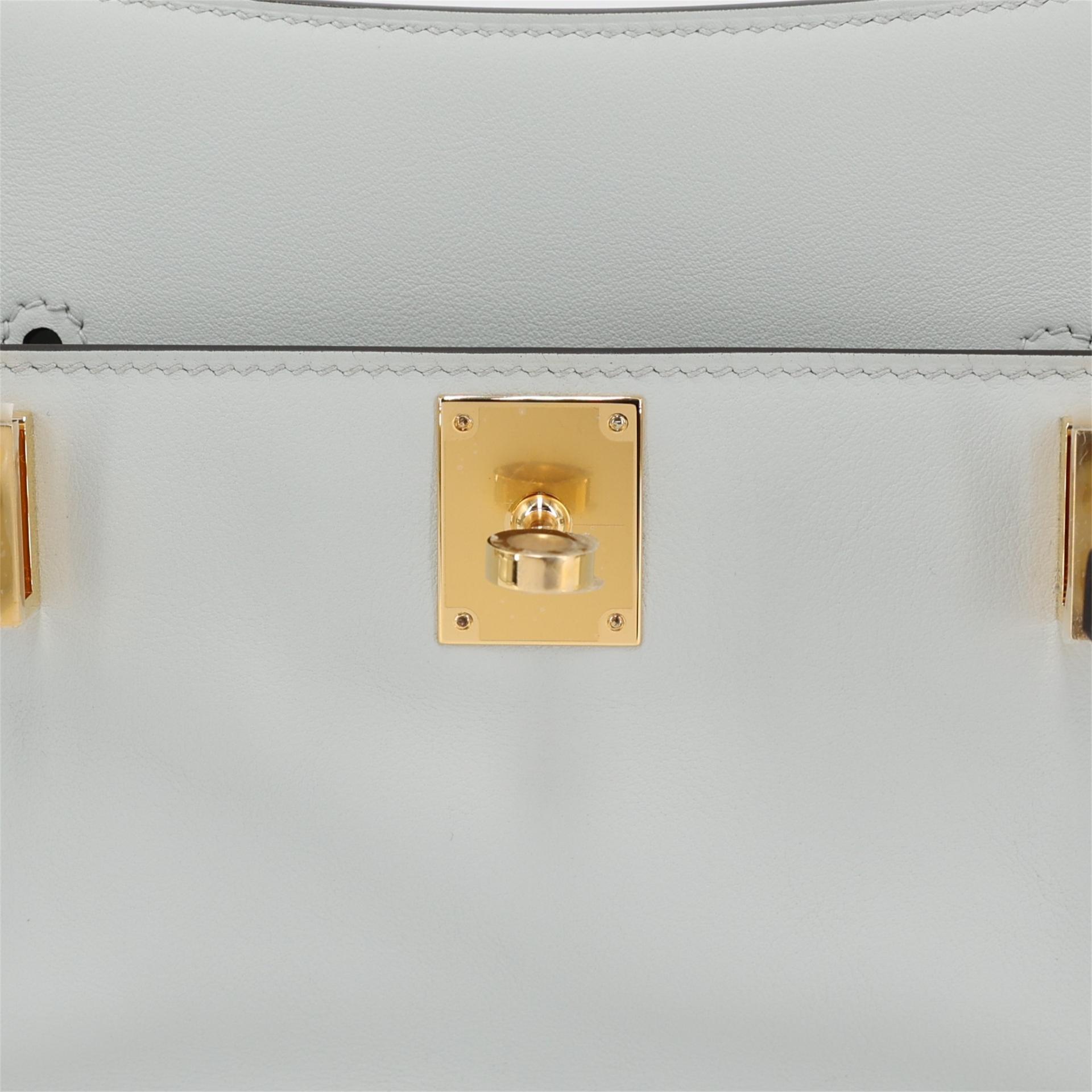 Brand New ( Rank N ) HERMÈS Jypsiere Mini Gris Platine (N4) Evercolor Gold hardware K (2025) - 9