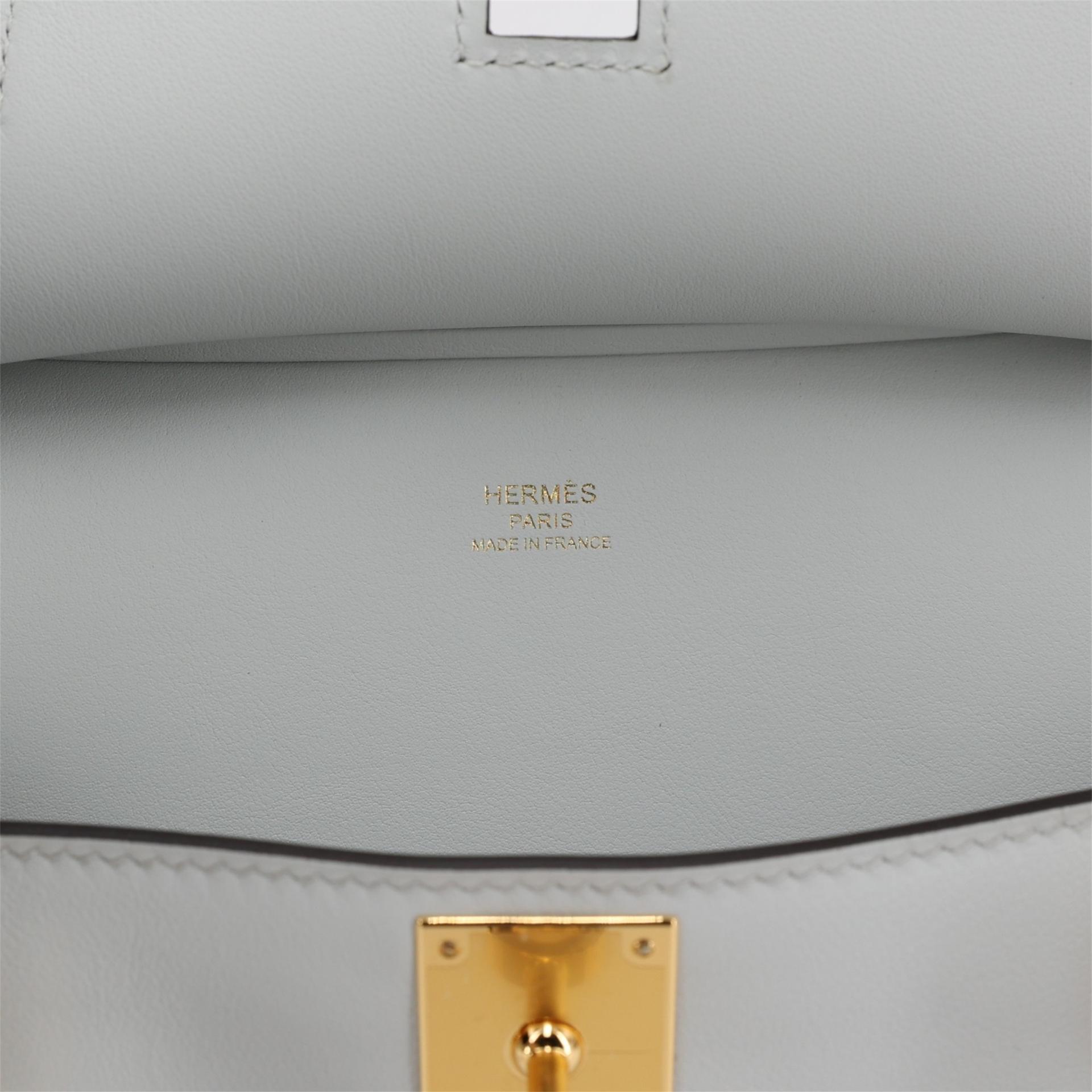 Brand New ( Rank N ) HERMÈS Jypsiere Mini Gris Platine (N4) Evercolor Gold hardware K (2025) - 10