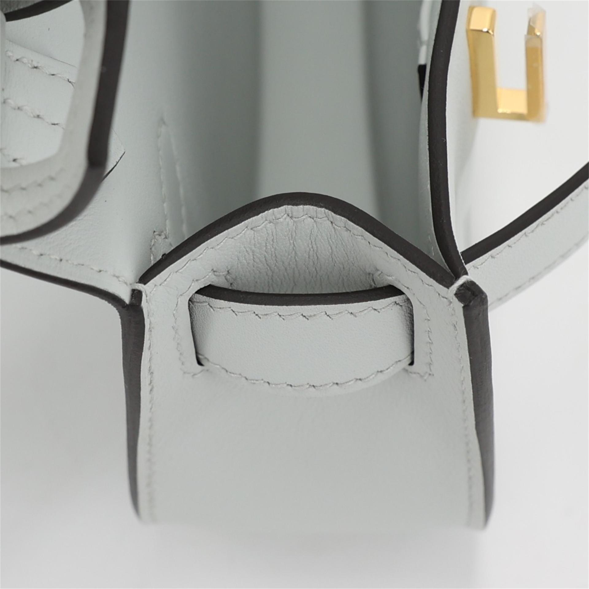 Brand New ( Rank N ) HERMÈS Jypsiere Mini Gris Platine (N4) Evercolor Gold hardware K (2025) - 12