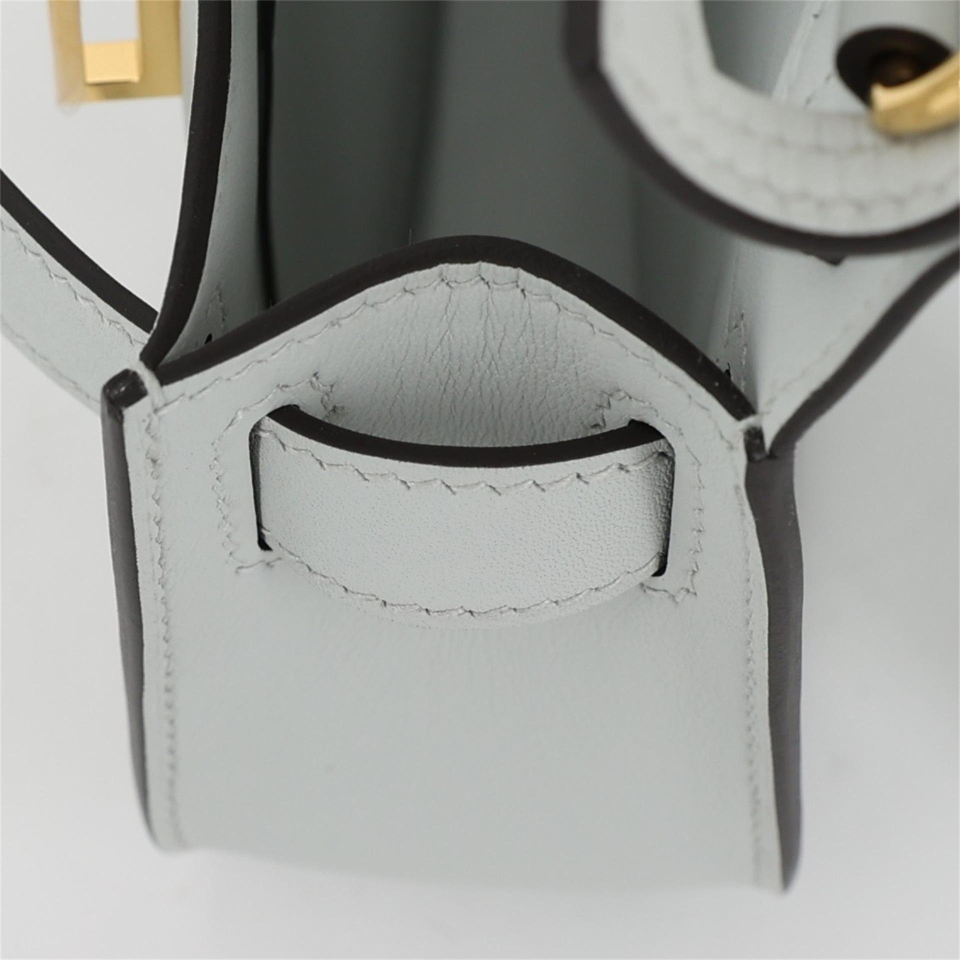 Brand New ( Rank N ) HERMÈS Jypsiere Mini Gris Platine (N4) Evercolor Gold hardware K (2025) - 13