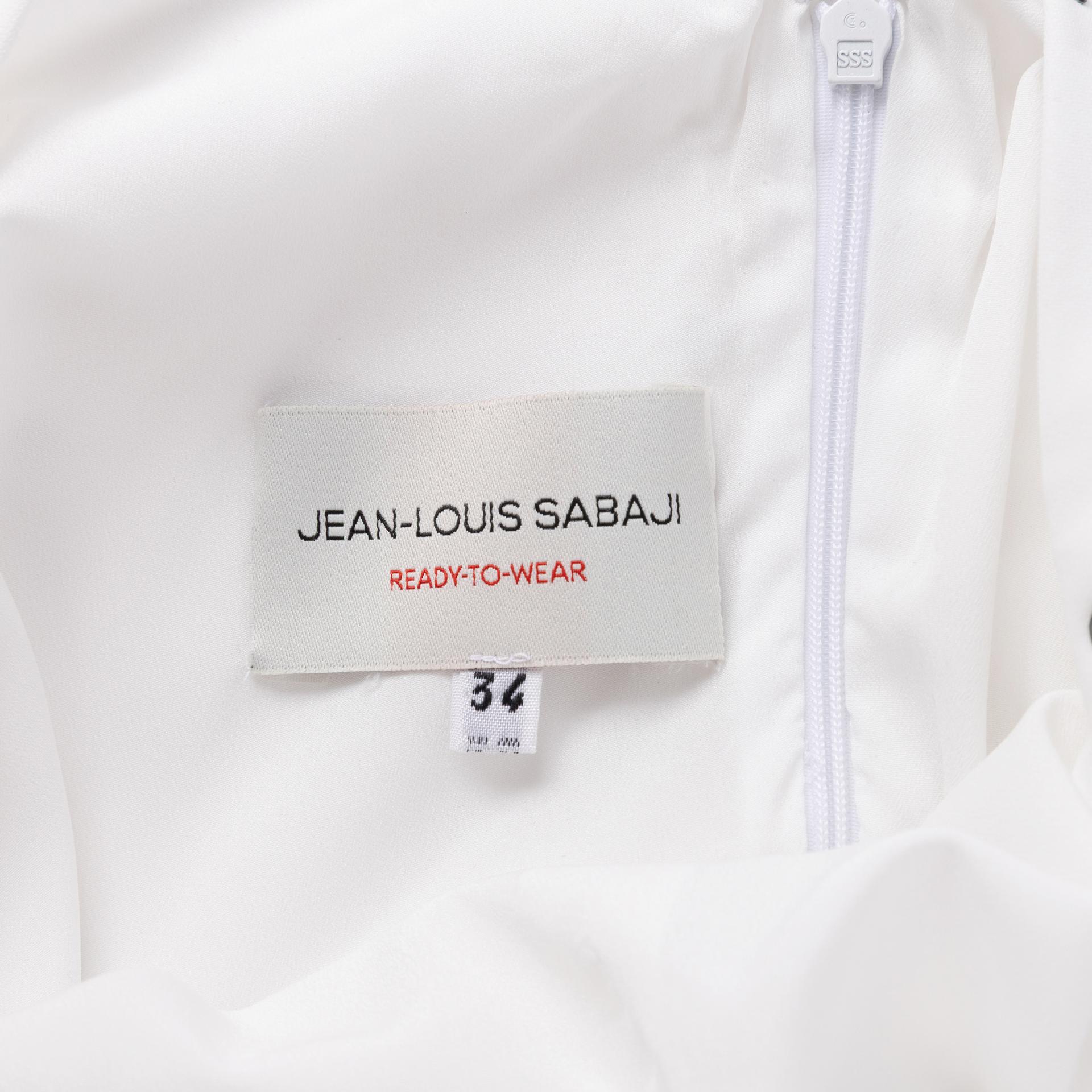 Unused ( Rank NS )JEAN-LOUIS SABAJI One-Shoulder Crêpe Dress White - 7