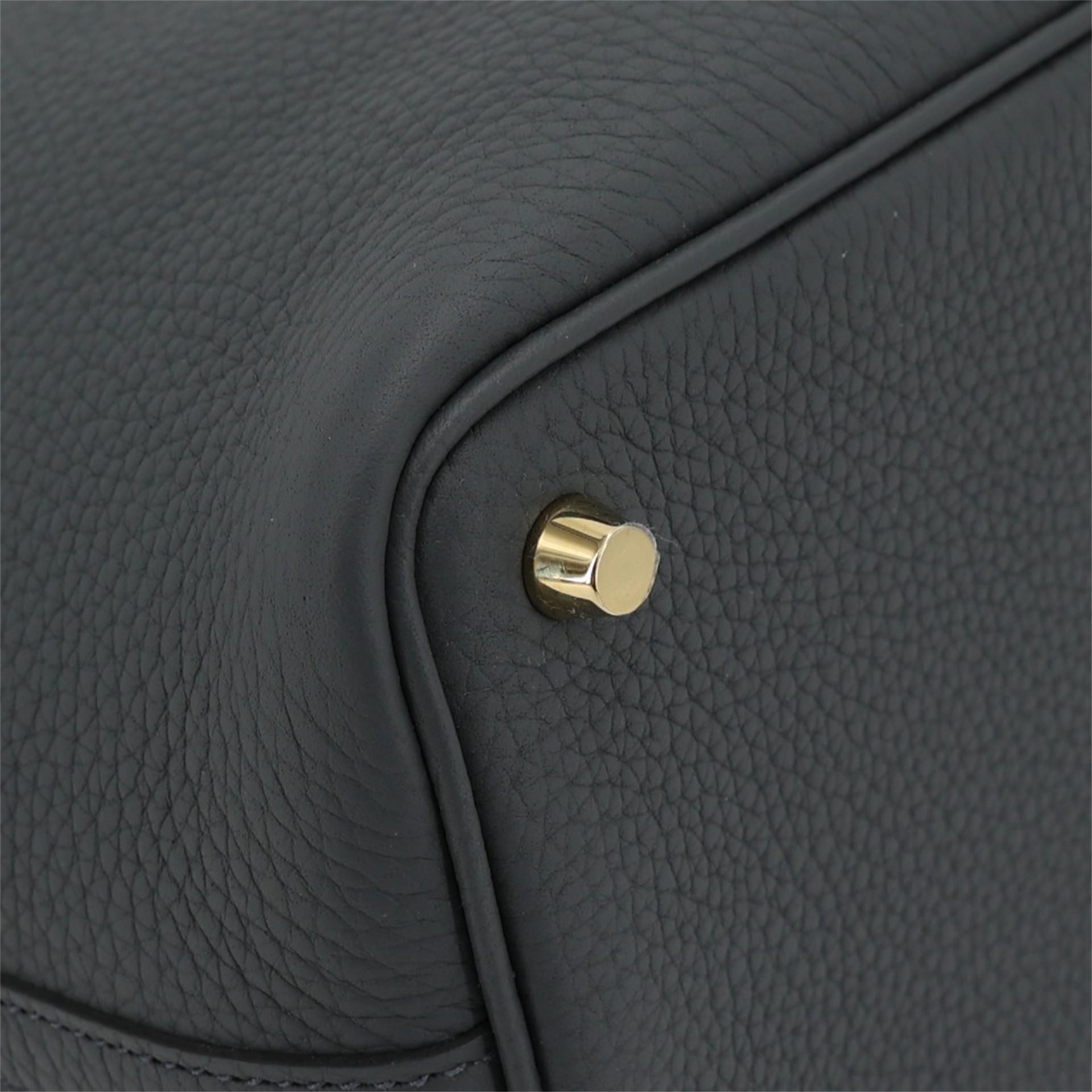 Brand New ( Rank N ) HERMÈS Picotin Lock PM Gris misty (H0) Clemence Permabrass hardware W (2024) - 12