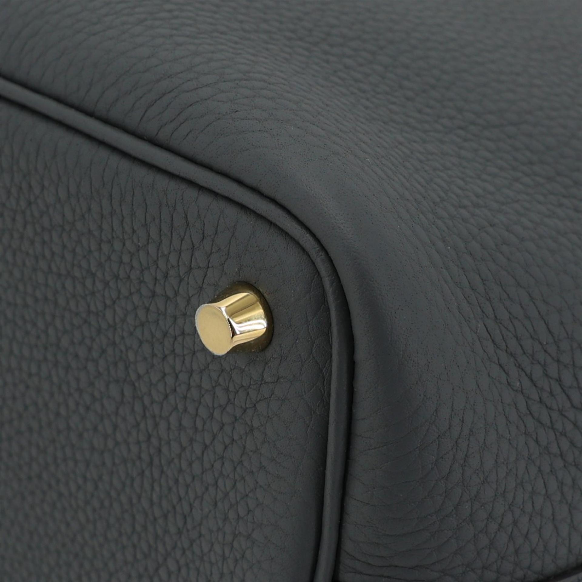 Brand New ( Rank N ) HERMÈS Picotin Lock PM Gris misty (H0) Clemence Permabrass hardware W (2024) - 13