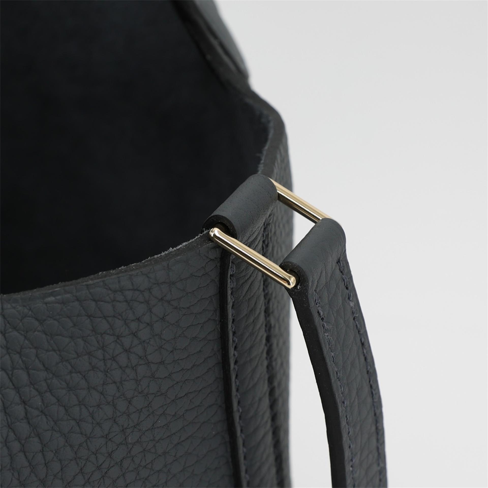 Brand New ( Rank N ) HERMÈS Picotin Lock PM Gris misty (H0) Clemence Permabrass hardware W (2024) - 16