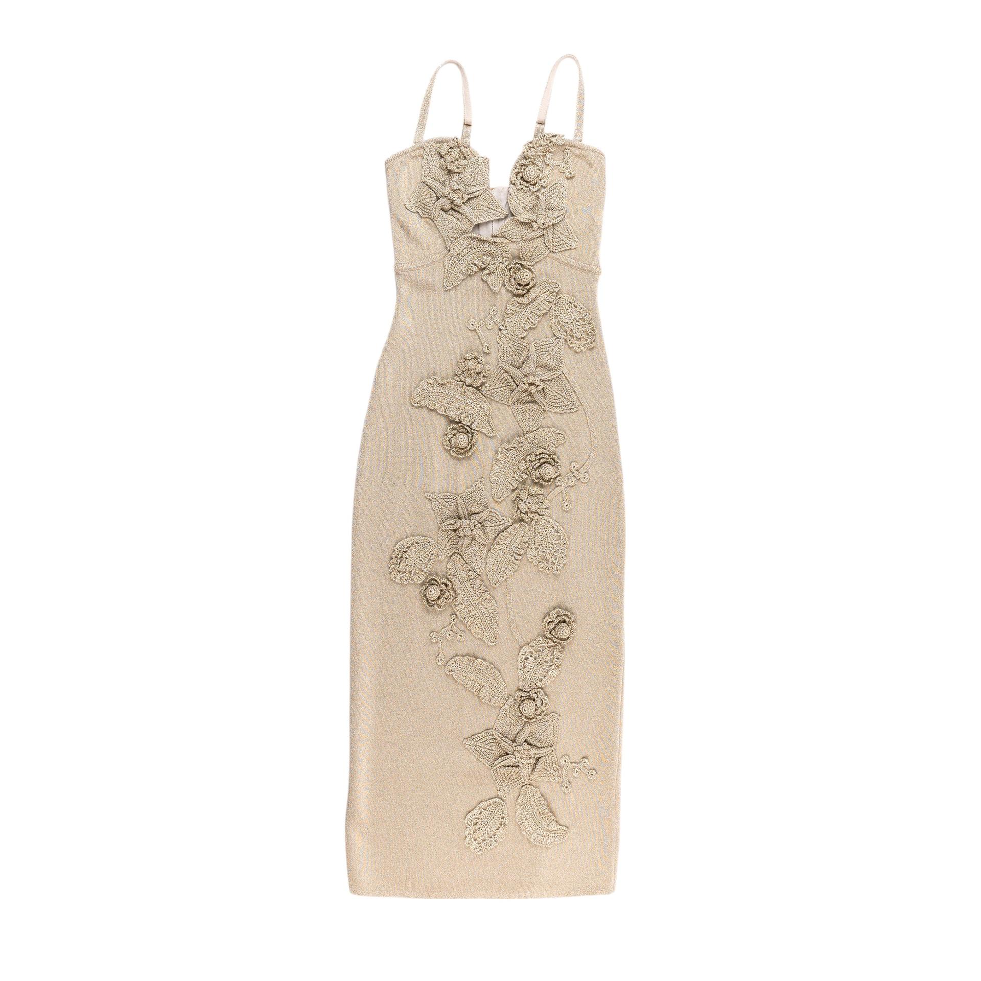 CULT GAIA Soraiya Knit Dress Fog Shimmer