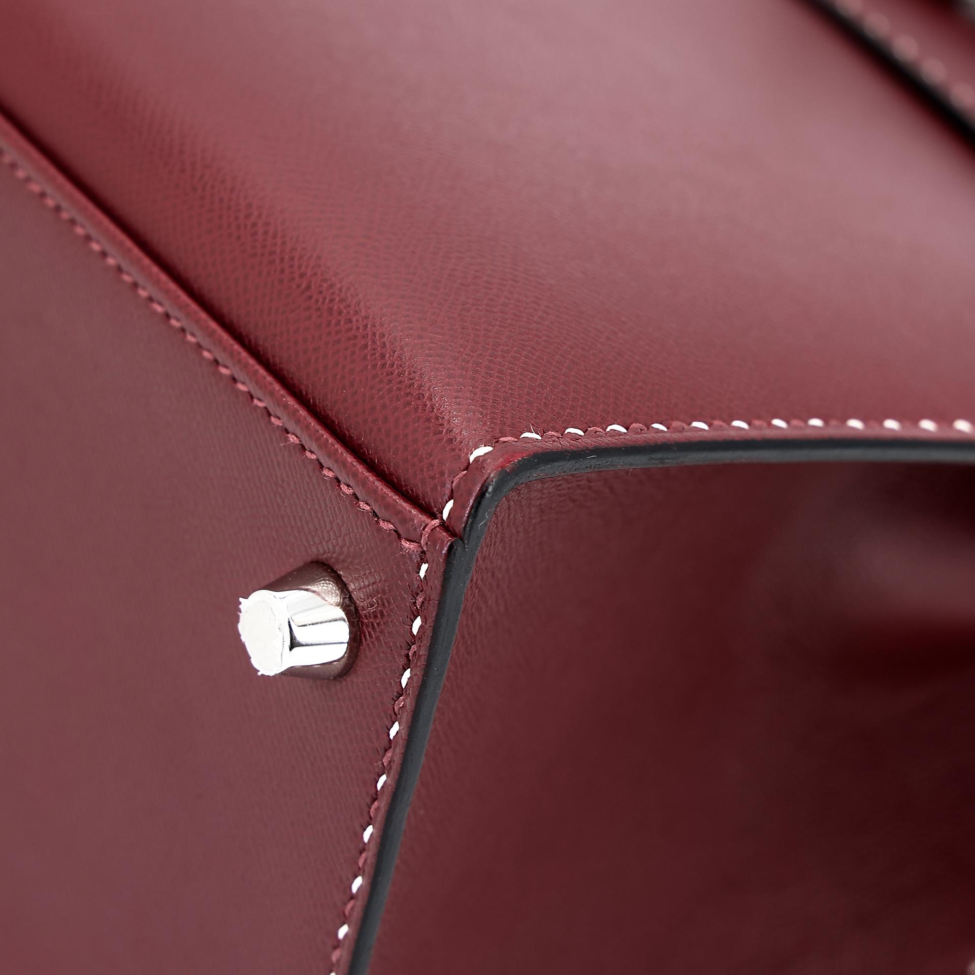 Very Good ( Rank A) HERMÈS Limited Edition Kelly 28 Sellier Miss You Rouge H (55) Monsieur Palladium hardware C (2018) - 8