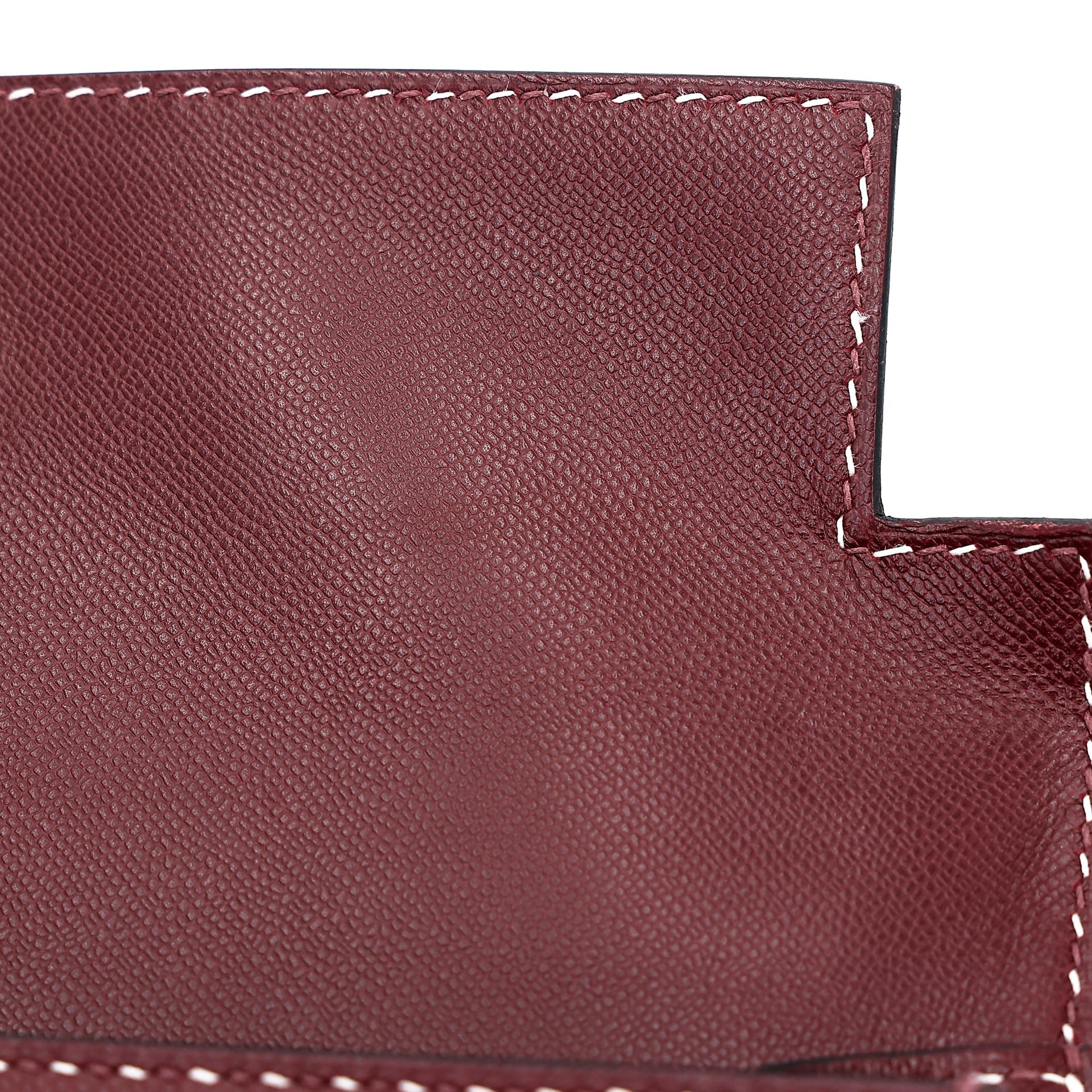 Very Good ( Rank A) HERMÈS Limited Edition Kelly 28 Sellier Miss You Rouge H (55) Monsieur Palladium hardware C (2018) - 30