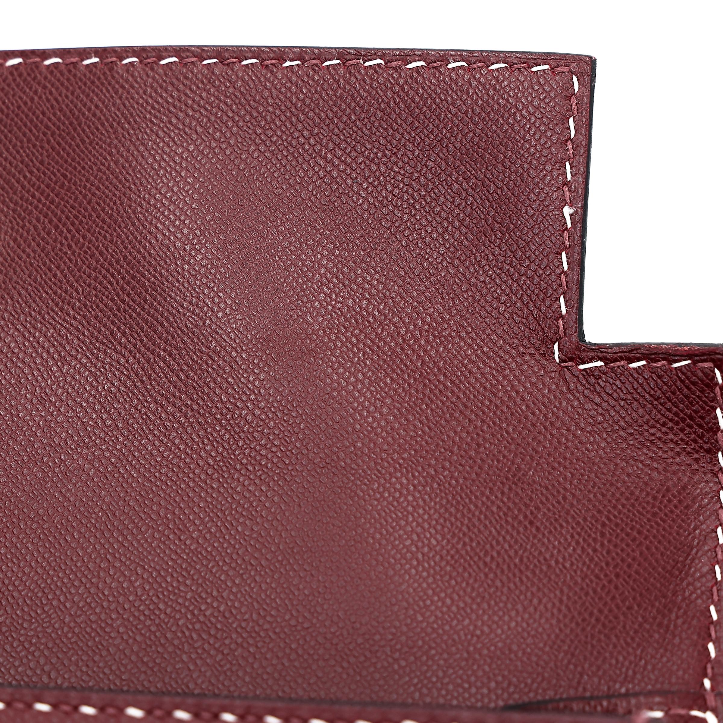 A美品 HERMÈS 爱马仕 限量收藏款 Kelly 28 外缝 Miss You 55 爱马仕红 Rouge H Monsieur皮 银扣 C刻 2018年 - 30