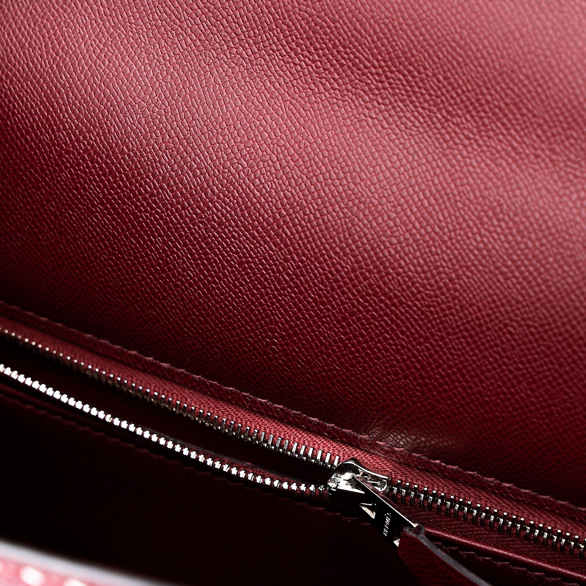 Very Good ( Rank A) HERMÈS Limited Edition Kelly 28 Sellier Miss You Rouge H (55) Monsieur Palladium hardware C (2018) - 36