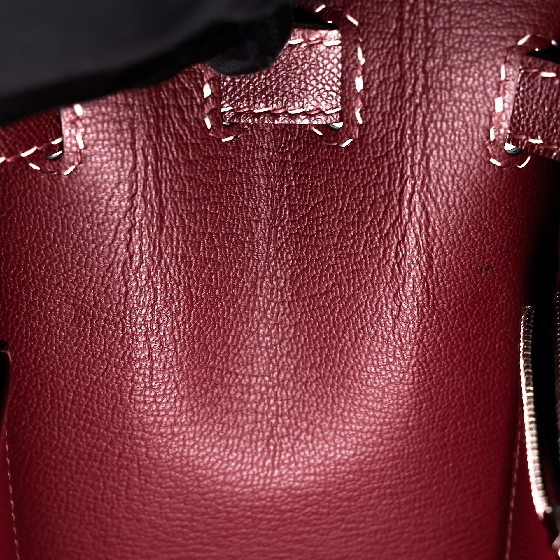 Very Good ( Rank A) HERMÈS Limited Edition Kelly 28 Sellier Miss You Rouge H (55) Monsieur Palladium hardware C (2018) - 38