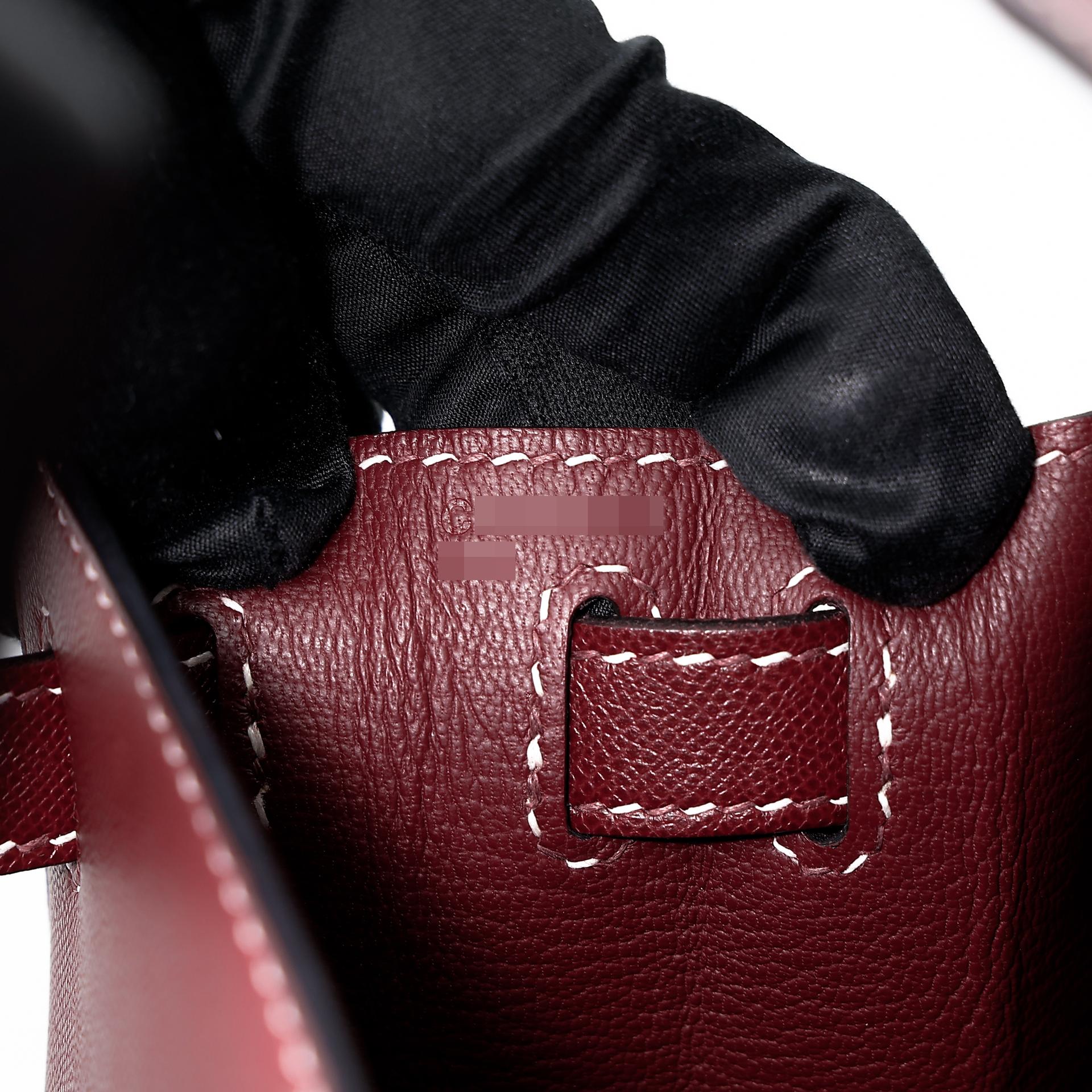 Very Good ( Rank A) HERMÈS Limited Edition Kelly 28 Sellier Miss You Rouge H (55) Monsieur Palladium hardware C (2018) - 39