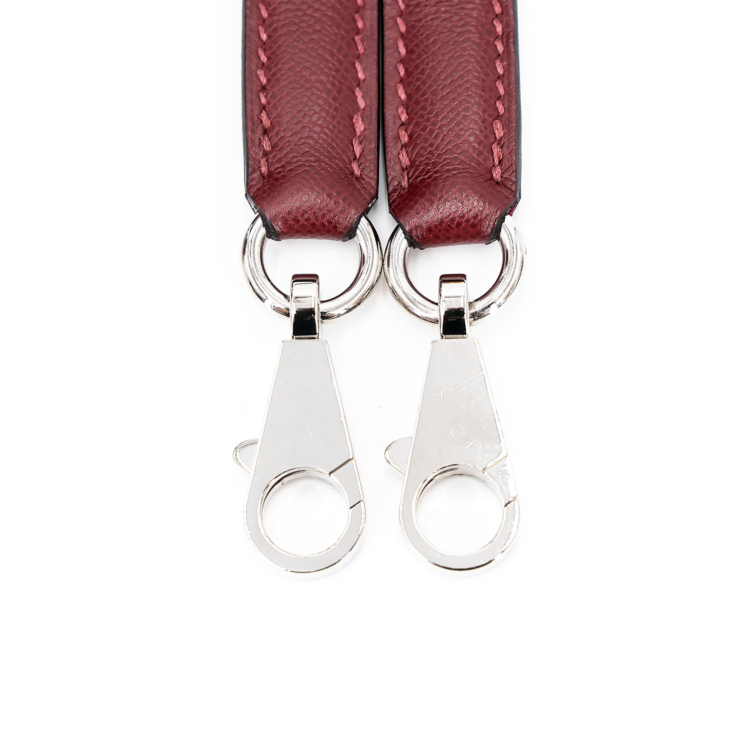 A美品 HERMÈS 爱马仕 限量收藏款 Kelly 28 外缝 Miss You 55 爱马仕红 Rouge H Monsieur皮 银扣 C刻 2018年 - 48