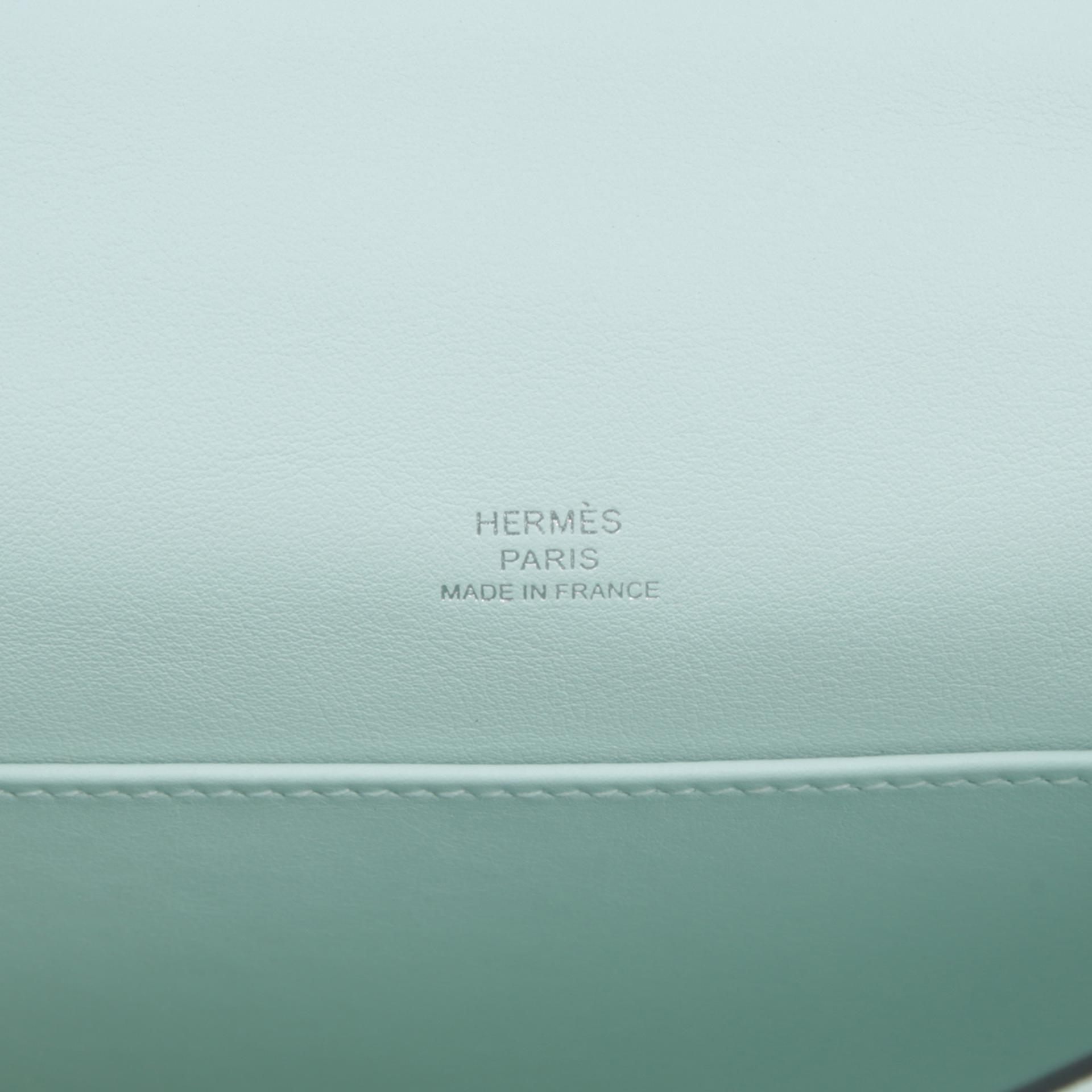 ランク N 新品  HERMÈS エルメス  ポシェットケリー ヴェールペパーミント (N3) スイフト シルバー金具 K刻印 - 11
