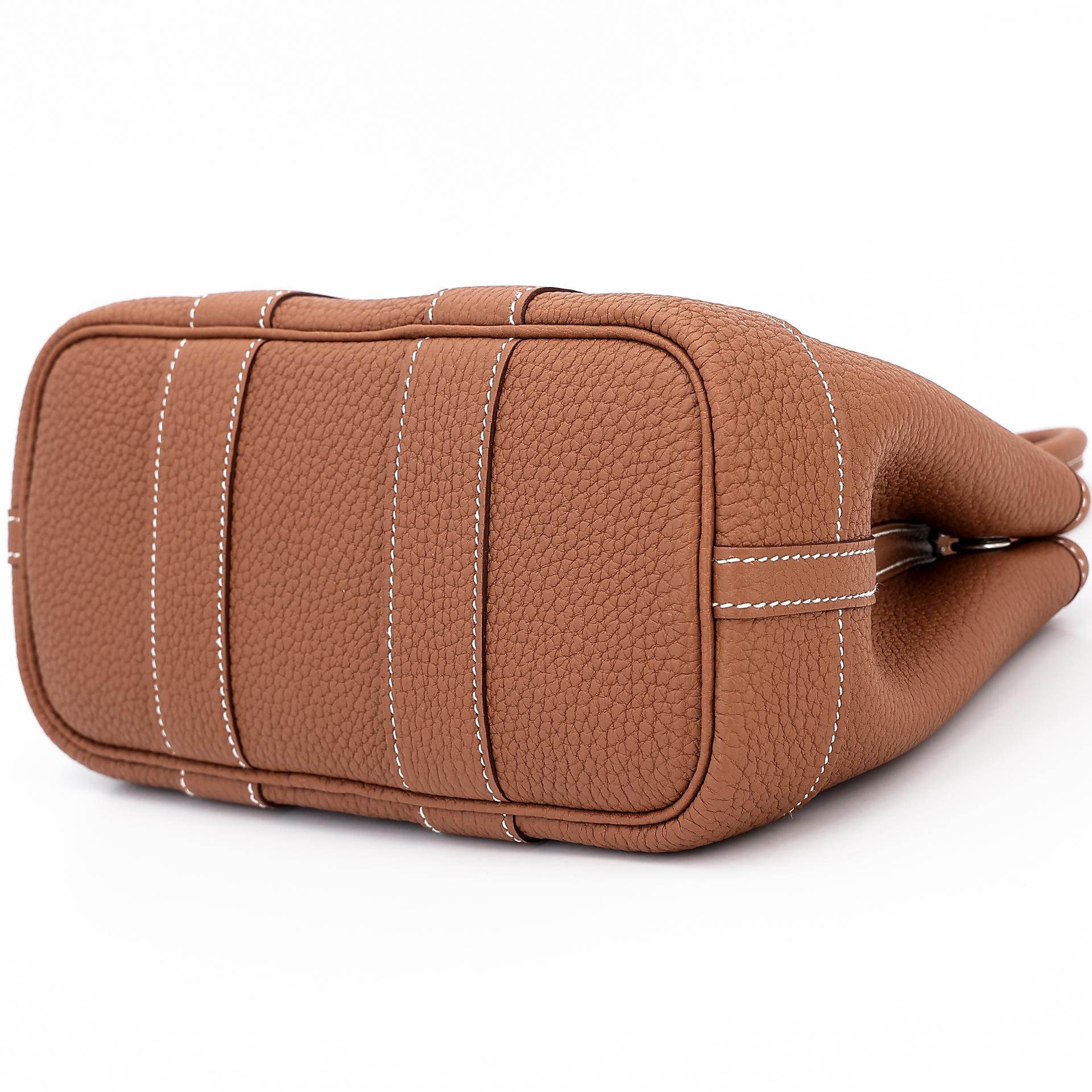 Brand New ( Rank N ) HERMÈS Neo Garden Party 23 Gold (37) Negonda Palladium hardware K (2025) - 6