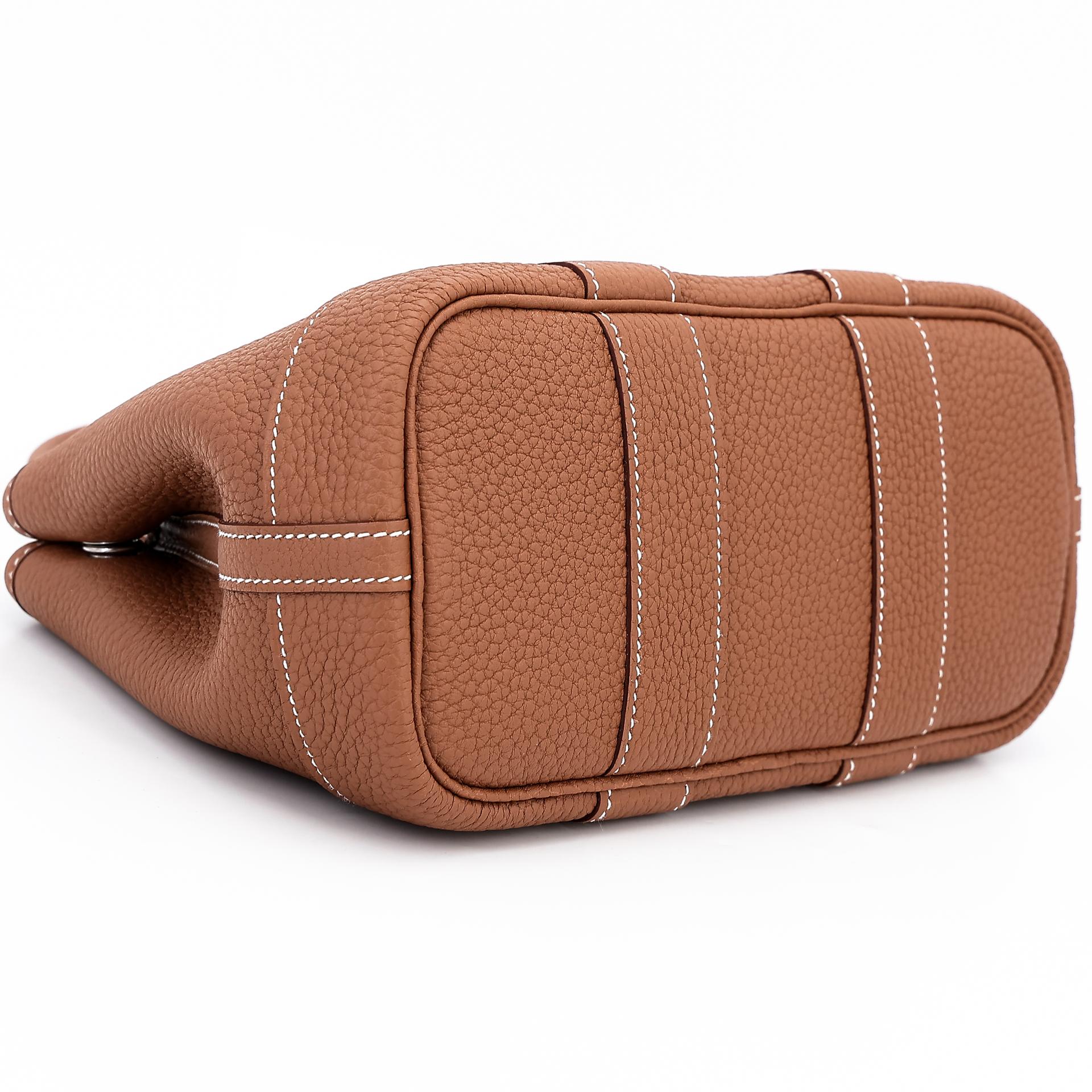 Brand New ( Rank N ) HERMÈS Neo Garden Party 23 Gold (37) Negonda Palladium hardware K (2025) - 7
