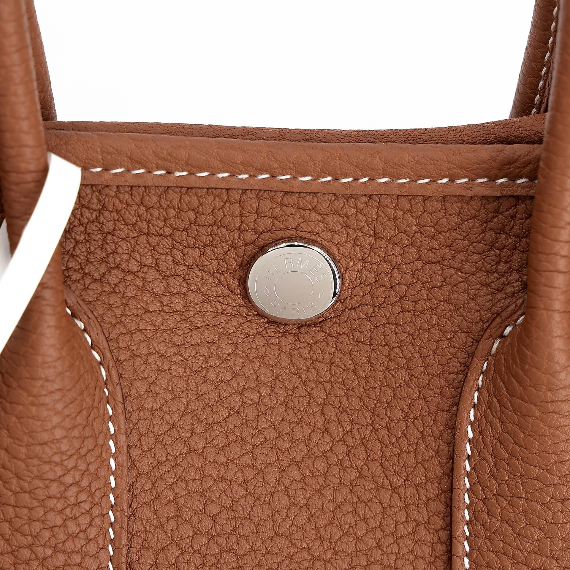 Brand New ( Rank N ) HERMÈS Neo Garden Party 23 Gold (37) Negonda Palladium hardware K (2025) - 8
