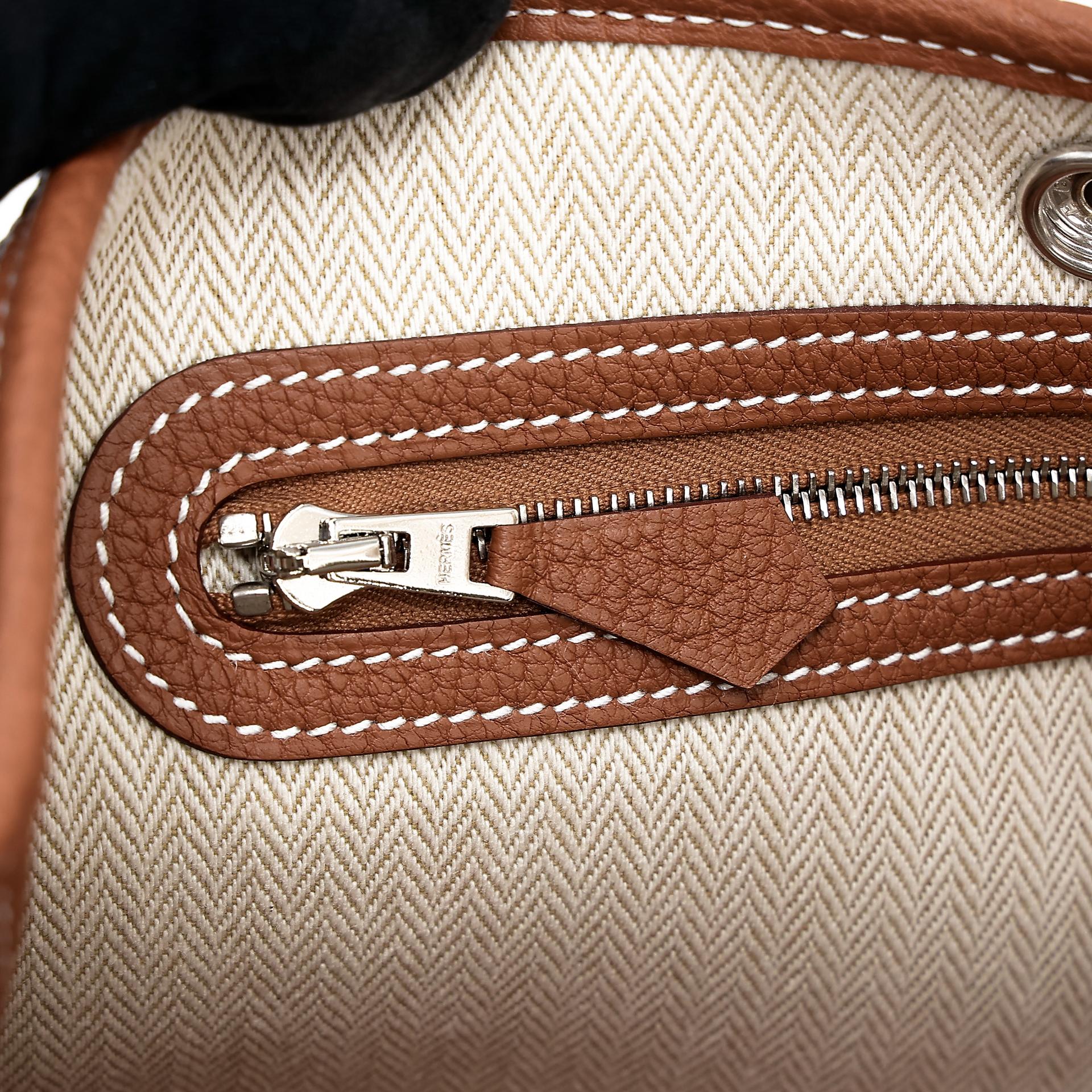 Brand New ( Rank N ) HERMÈS Neo Garden Party 23 Gold (37) Negonda Palladium hardware K (2025) - 10