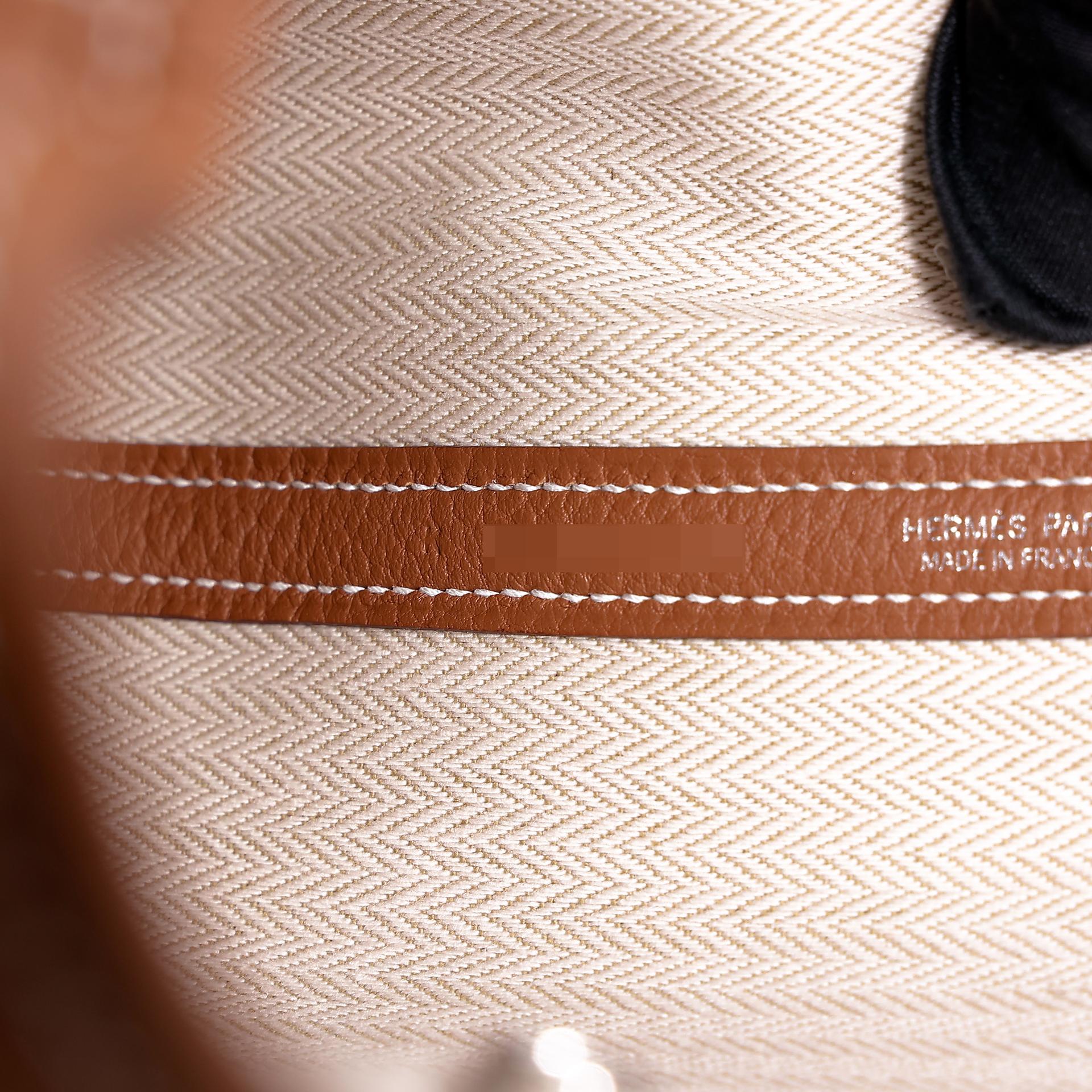 Brand New ( Rank N ) HERMÈS Neo Garden Party 23 Gold (37) Negonda Palladium hardware K (2025) - 14